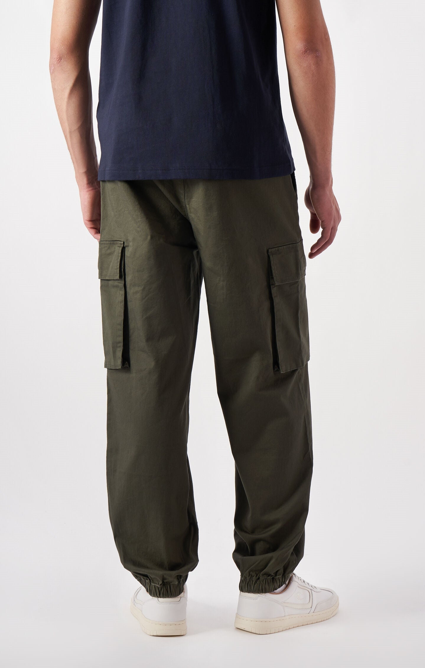 Men's Washed Look Slim Fit Cargo Pants
