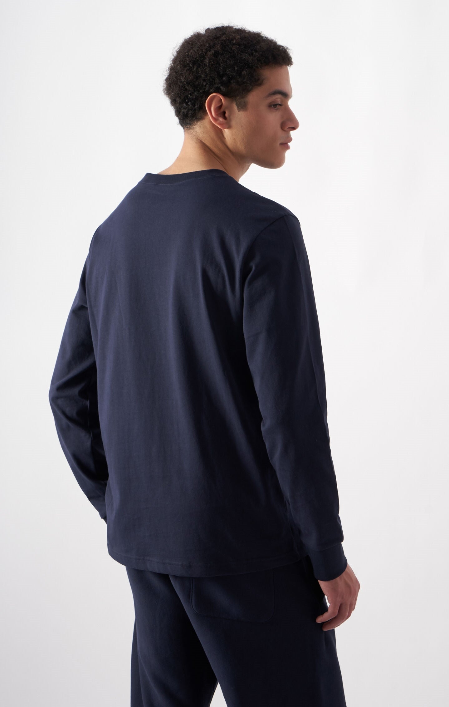 Oversized Men's Long Sleeve T-Shirt in Soft Heavy Cotton