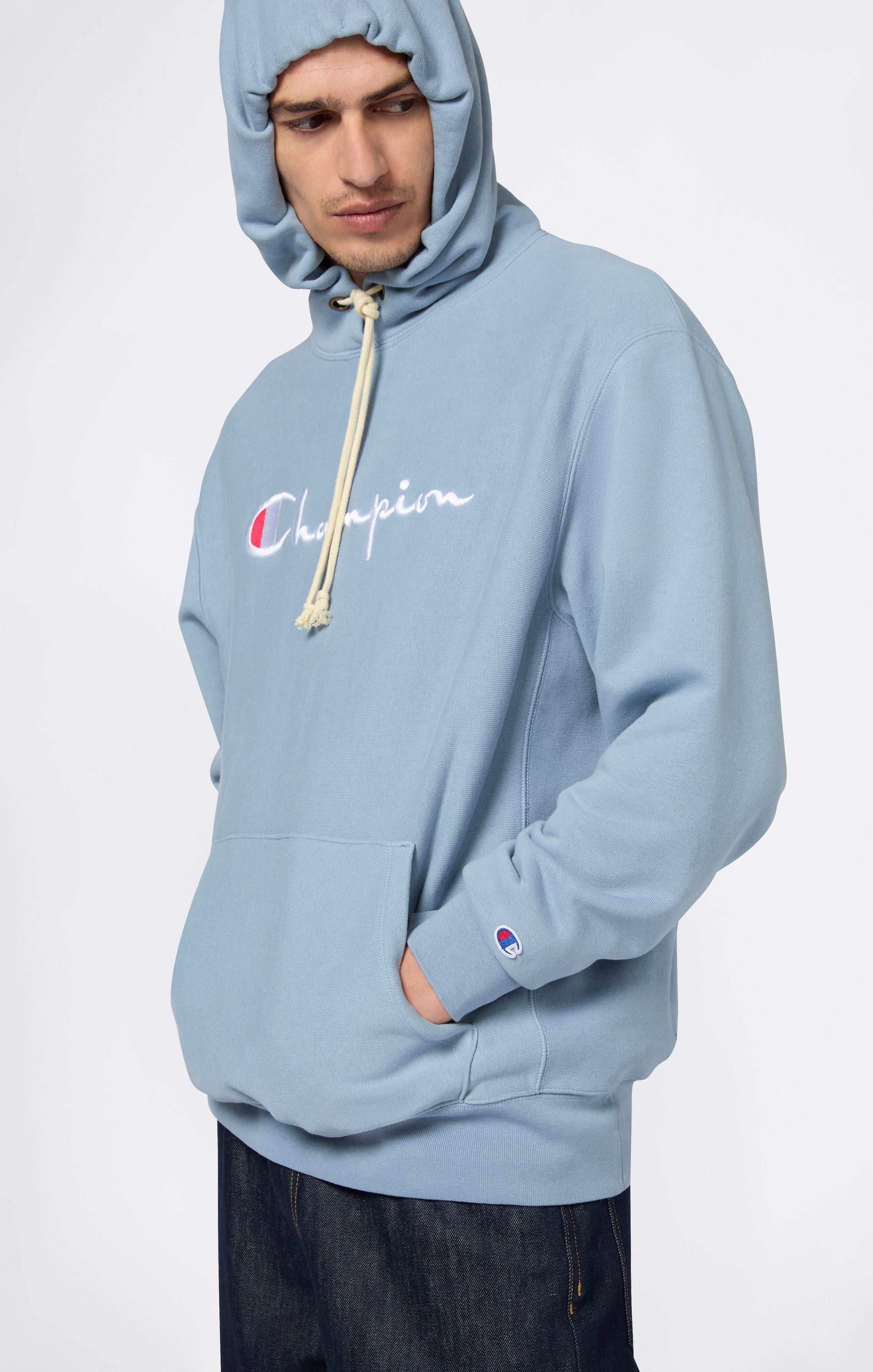 Sweatshirt à capuche ample Reverse Weave - Hommes