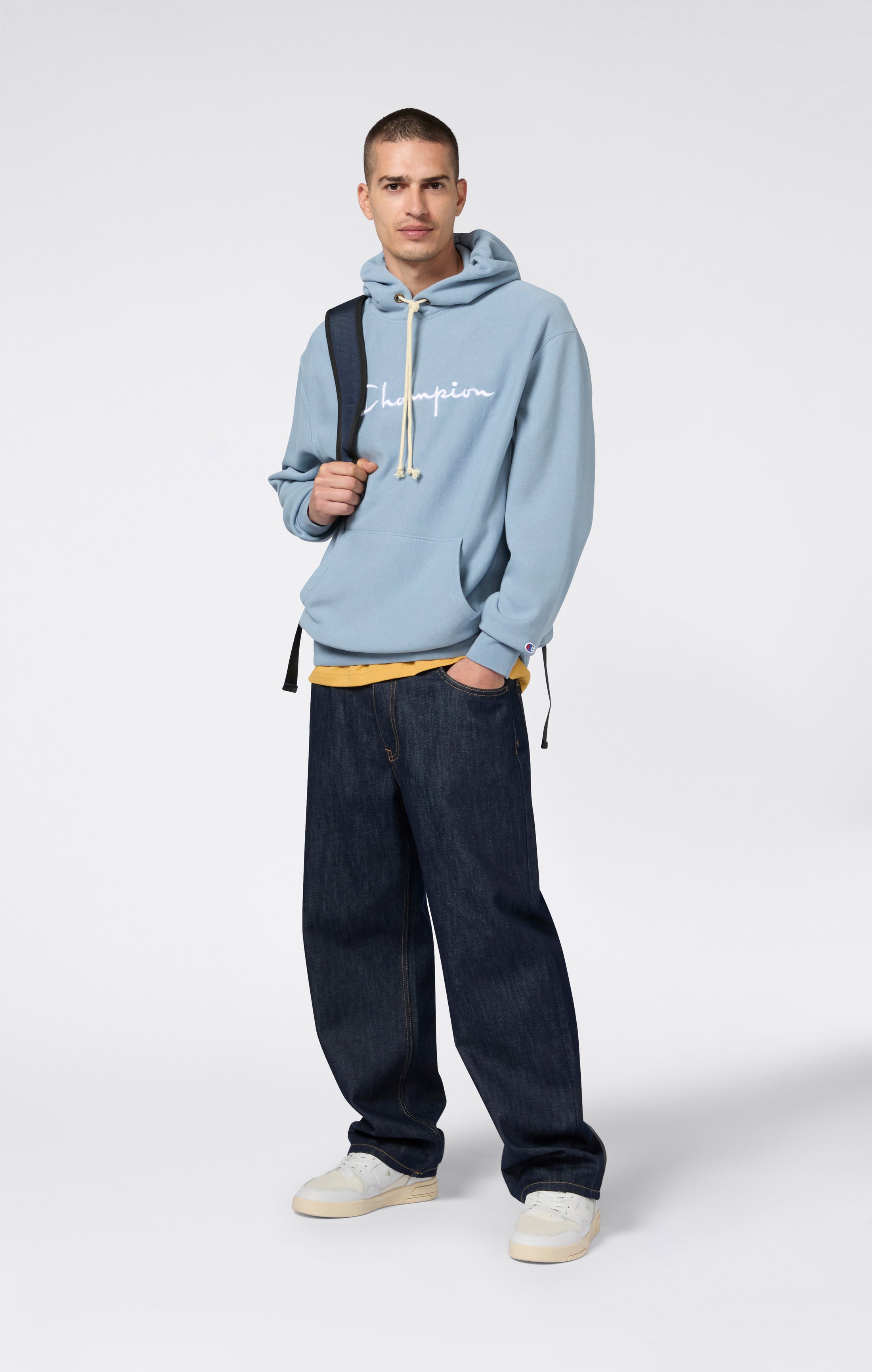 Sweatshirt à capuche ample Reverse Weave - Hommes