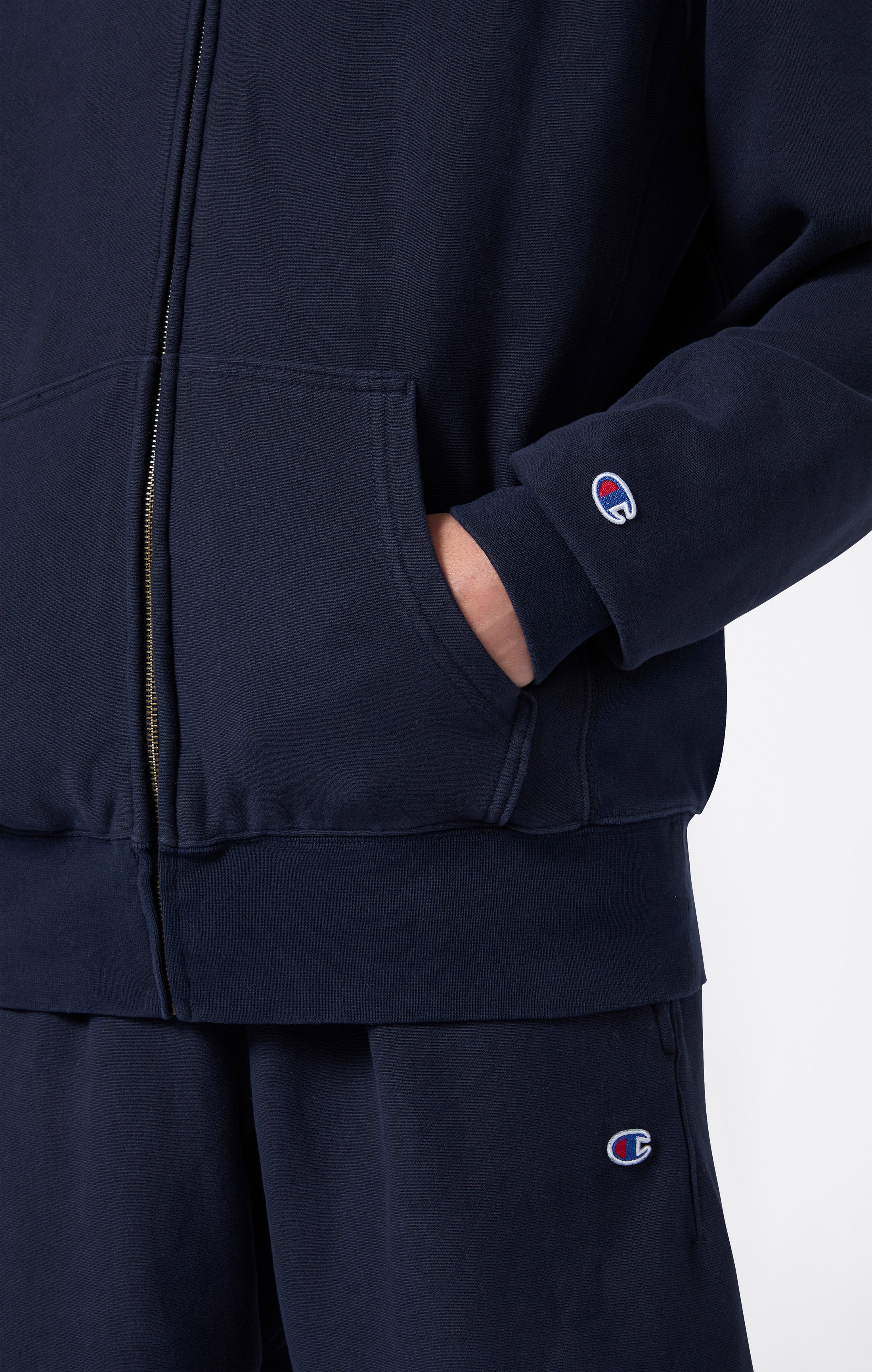 Felpa Full Zip da Uomo REVERSE WEAVE