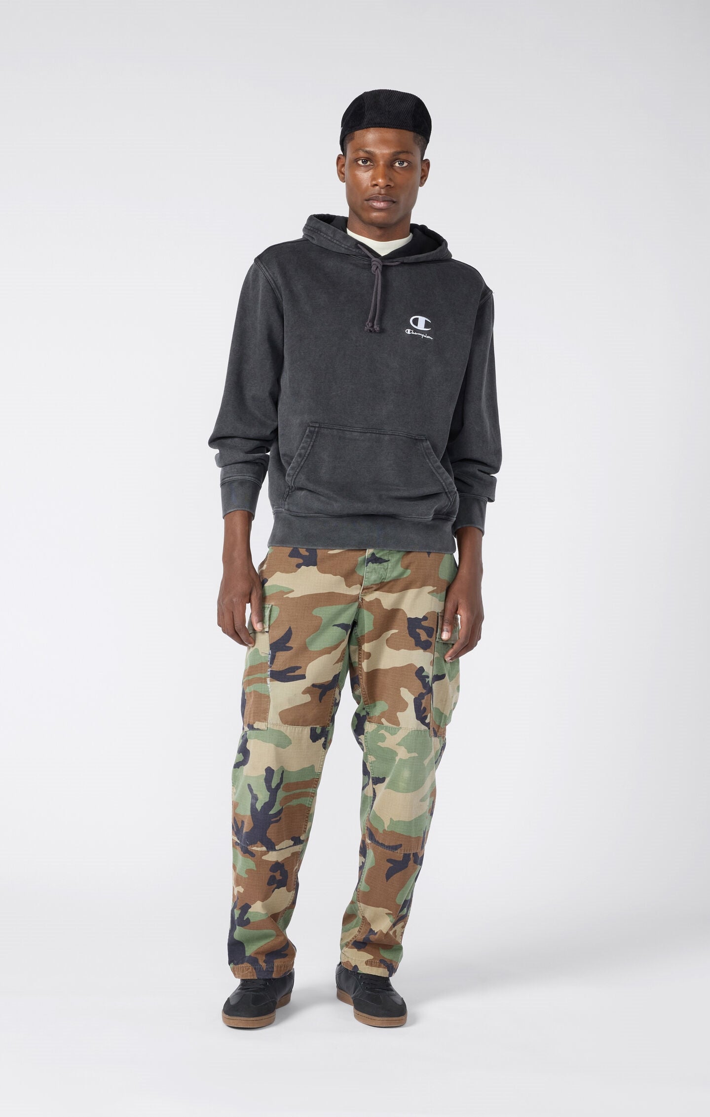 Sweat à Capuche Léger Effet Délavé Icons Homme