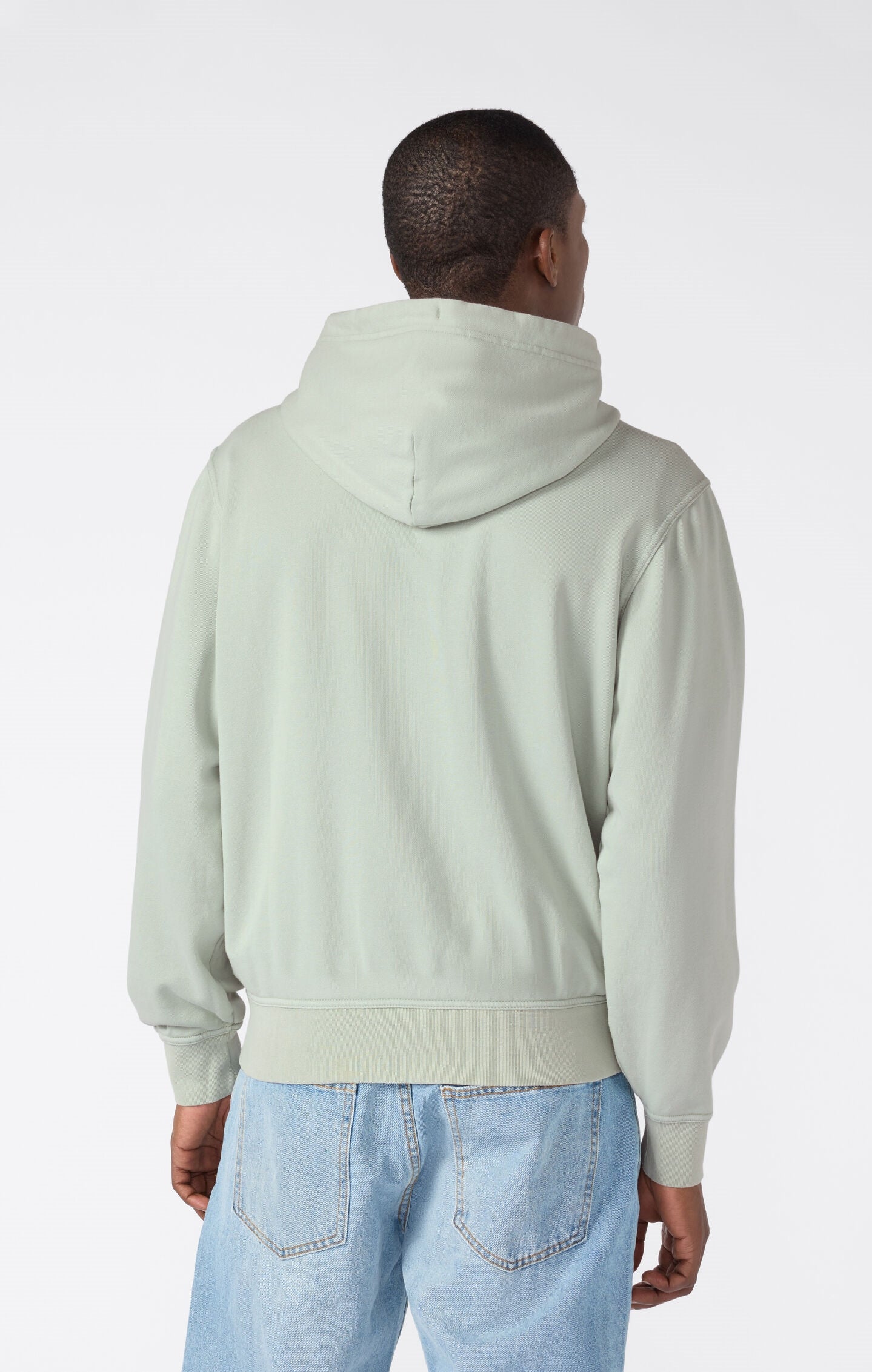 Men's Lightweight Washed-Effect Full-Zip Hoodie Icons