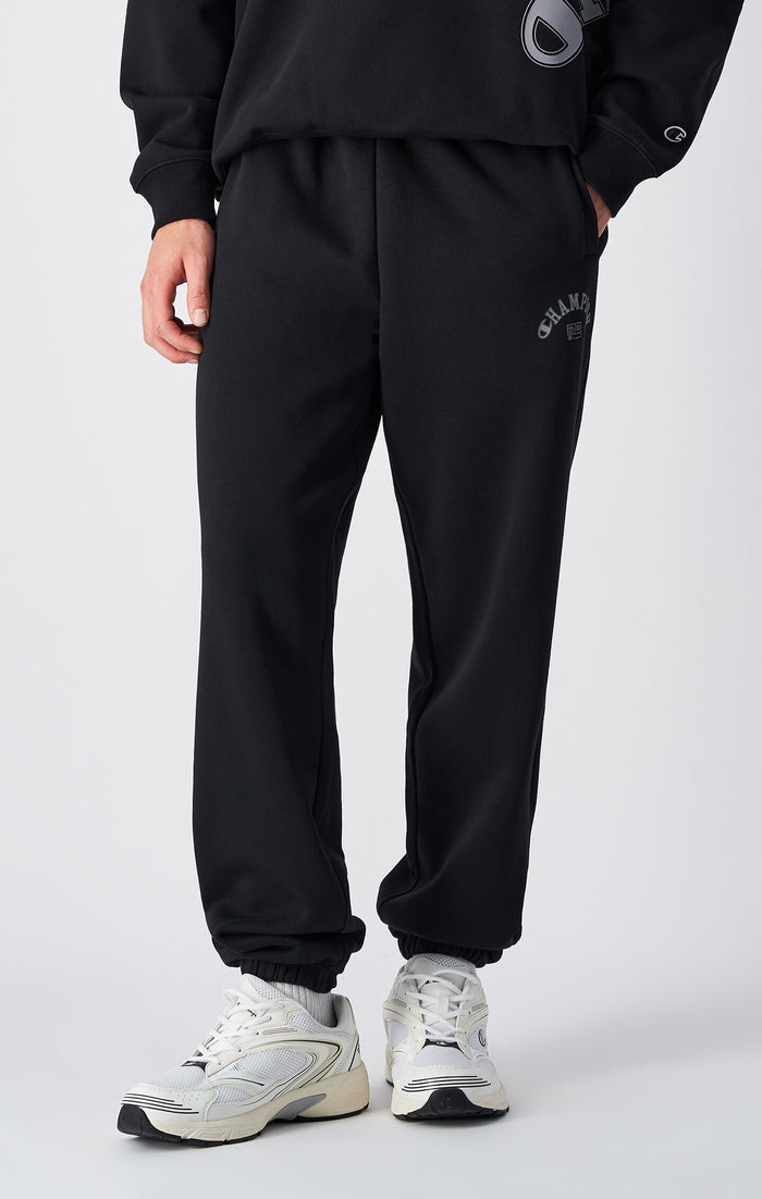 Pantalon de jogging élastiqué aux chevilles total look noir - Hommes