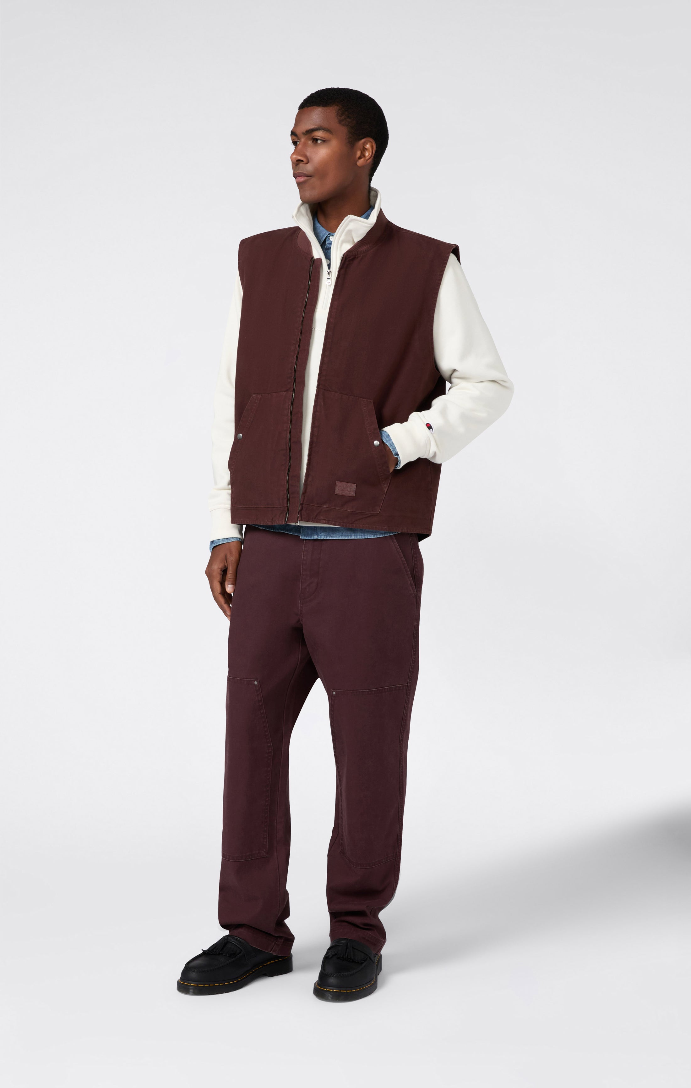 Sweat Homme avec Demi-Zip et Doublure Polaire Icons