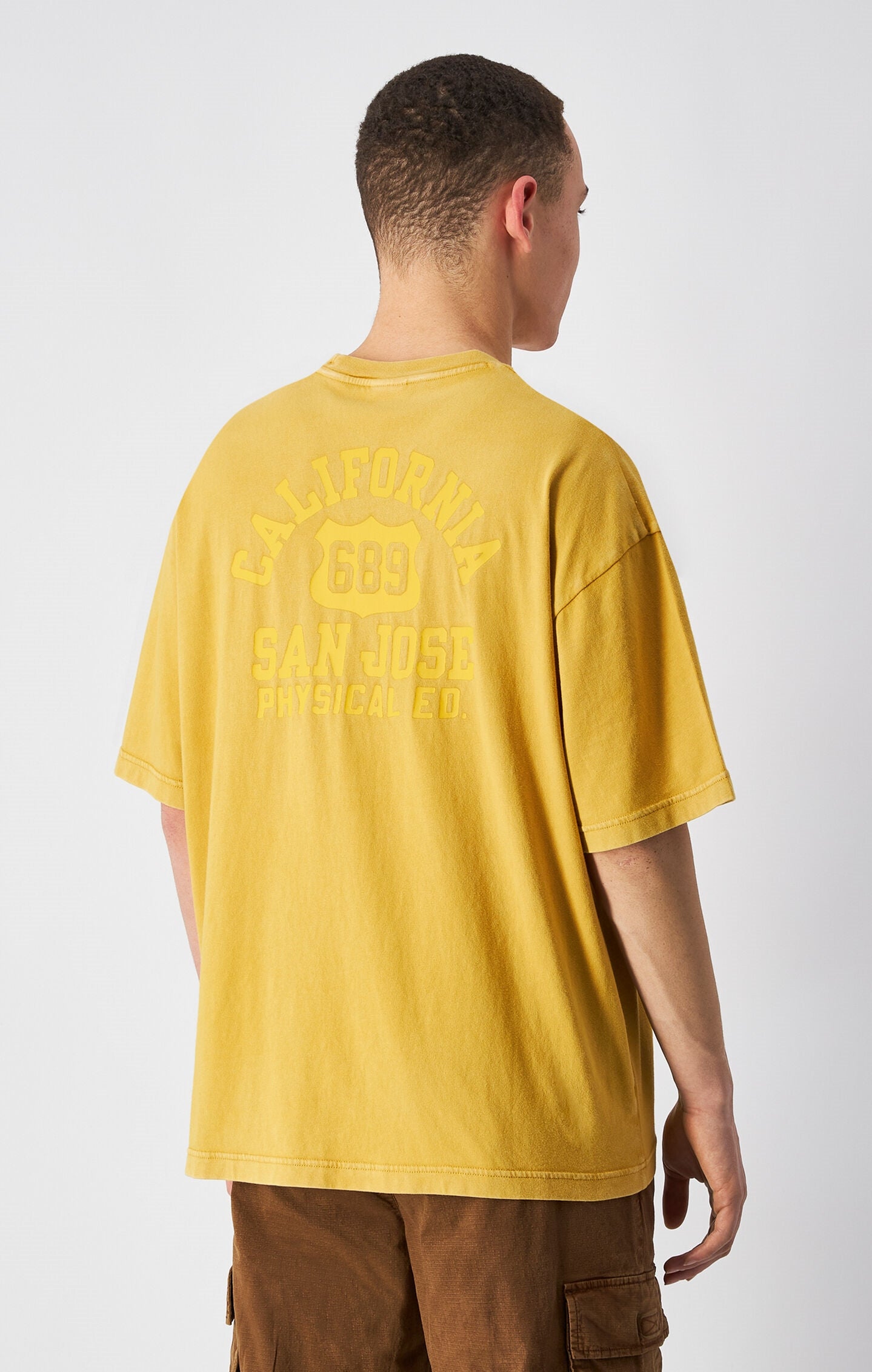 Men's Time Capsule Washed Look Back Print T-Shirt