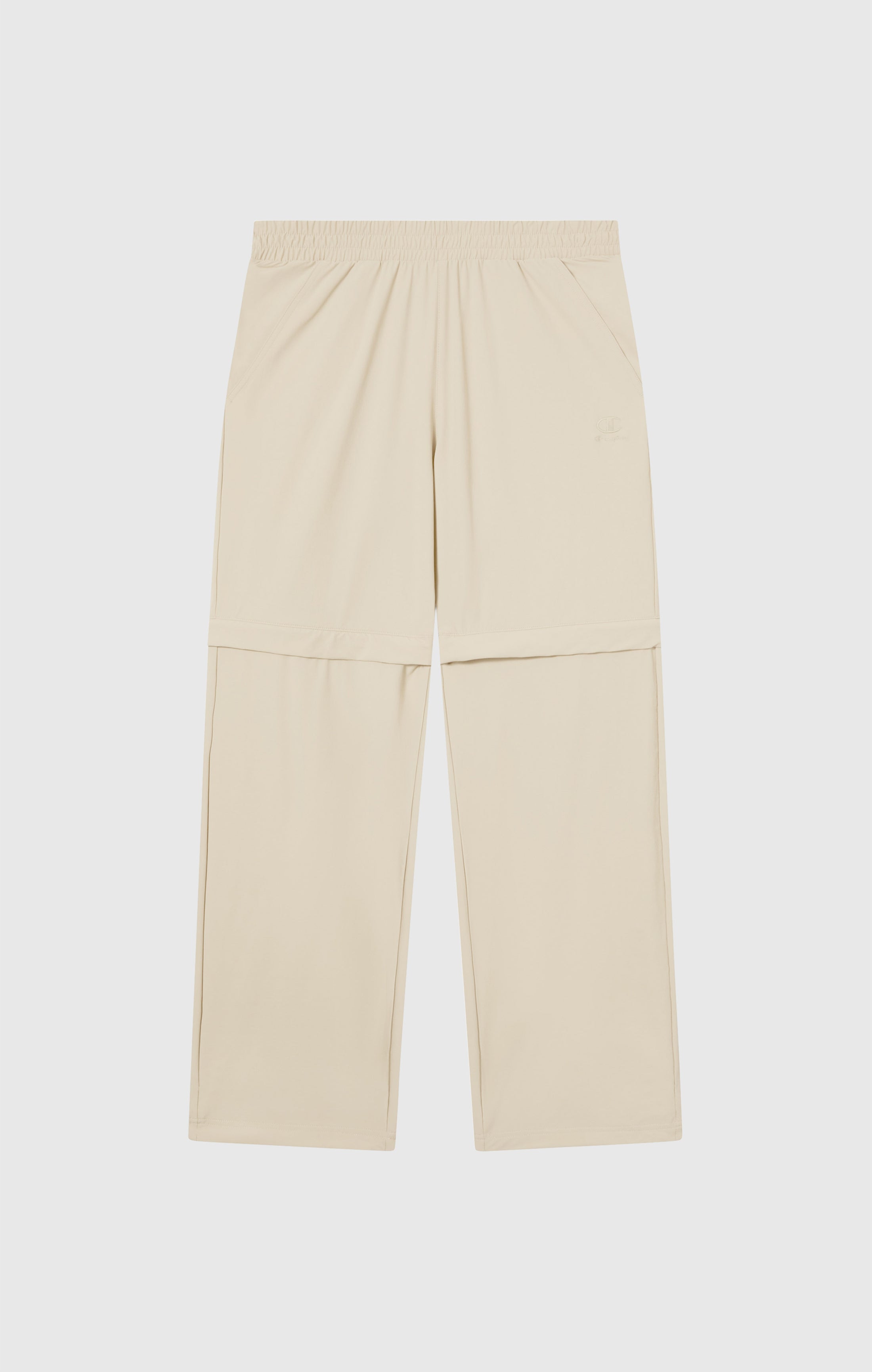 Pantaloni da Uomo in Nylon a Fit Largo Convertibili con Polsini Elasticizzati