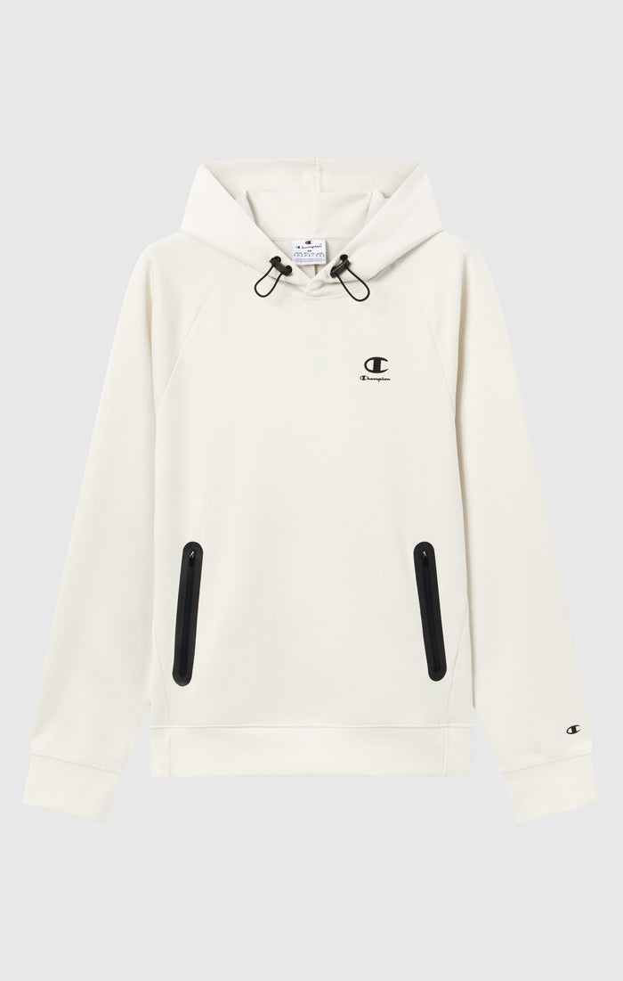 Men’s Stretch Poly-Cotton Hooded Sweatshirt  C-Tech