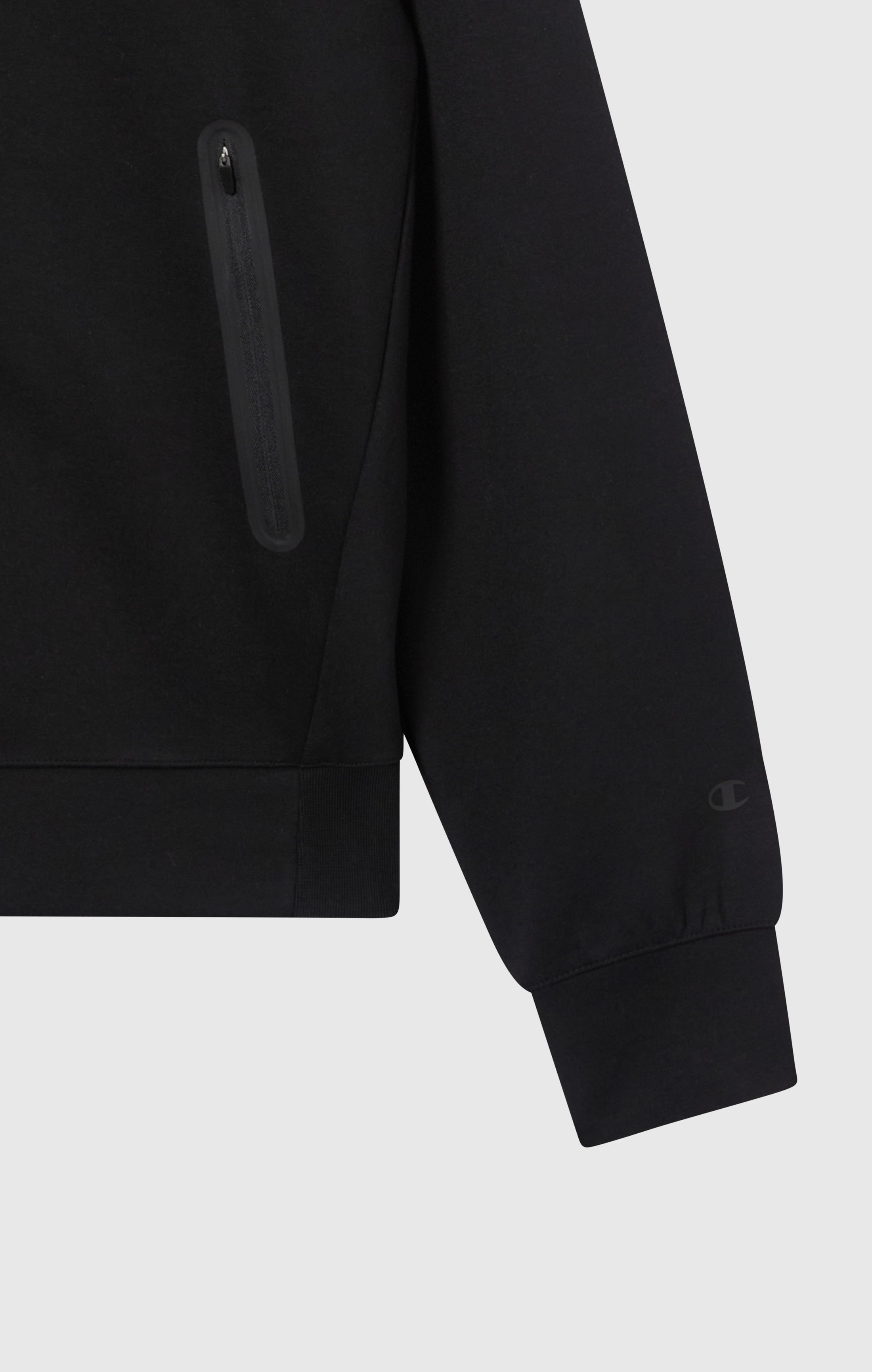 Men’s Stretch Poly-Cotton Full Zip Hooded Sweatshirt C-Tech