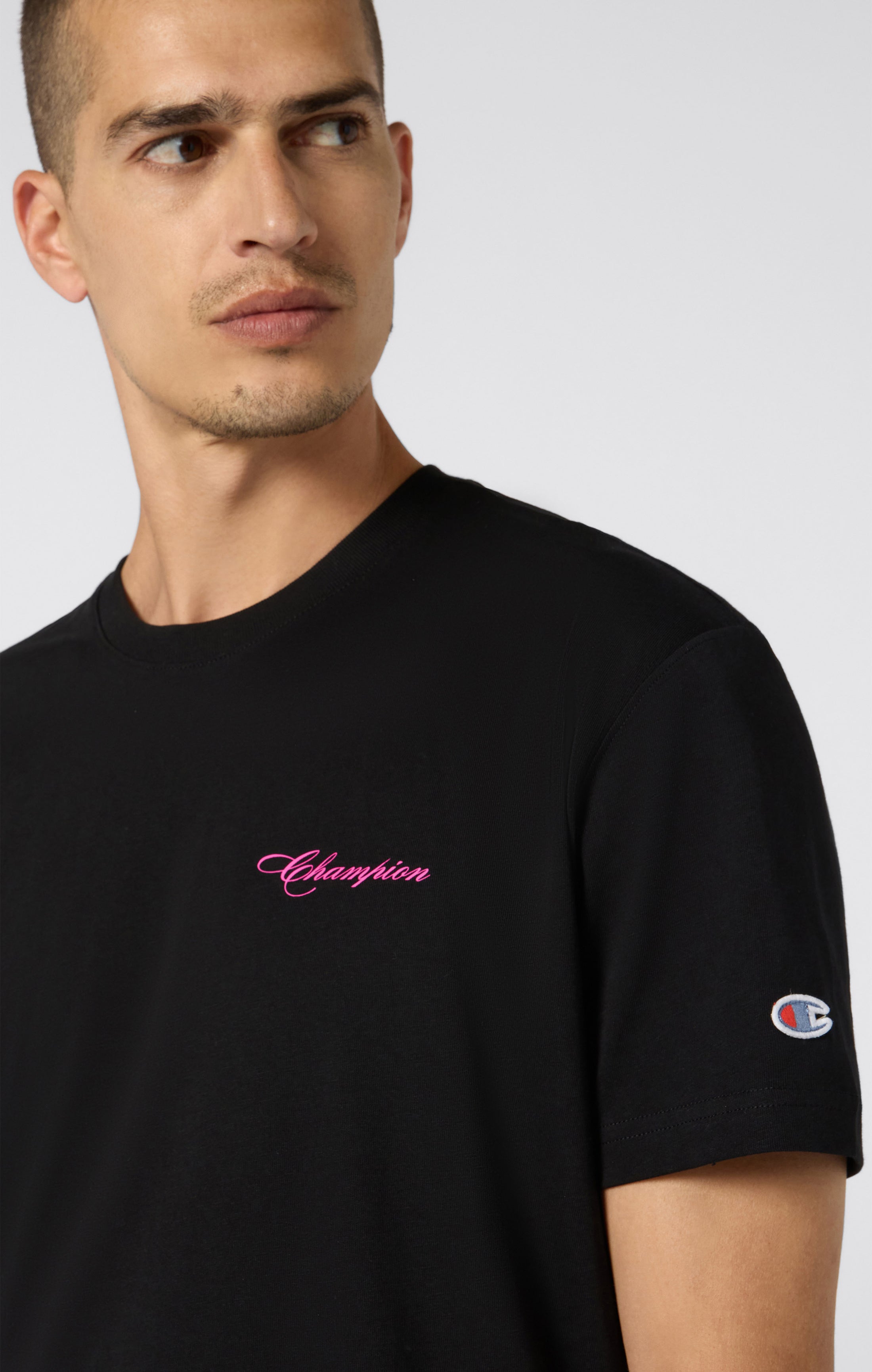 Camiseta de Cuello Redondo para Hombre de Corte Relajado con Gráficos