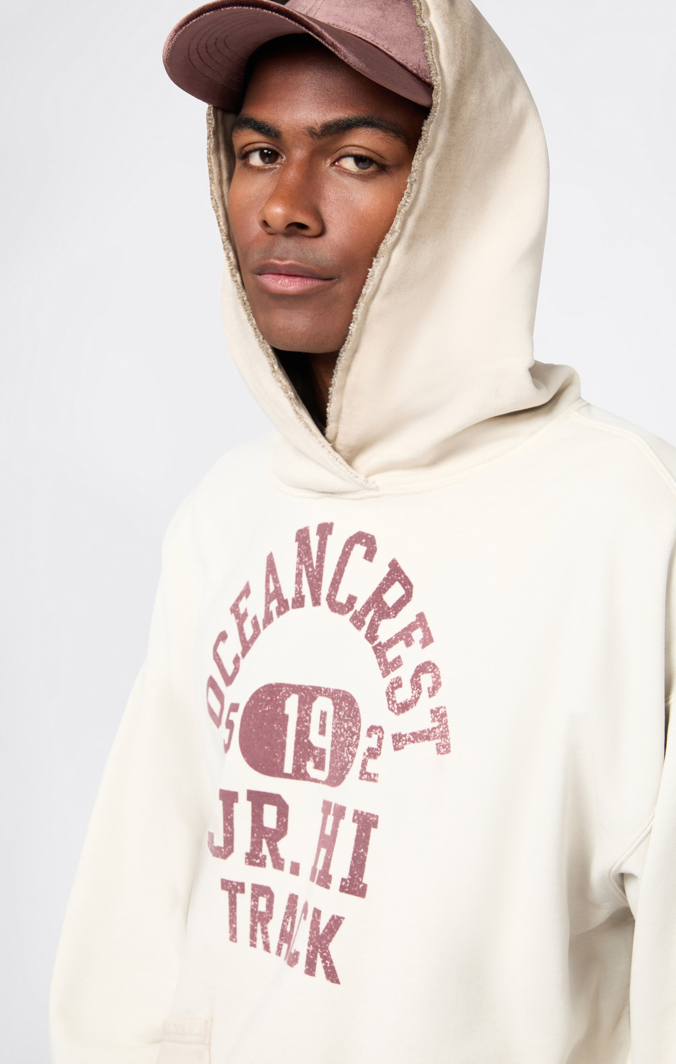 Sweat À Capuche Homme Effet Délavé Coupe Loose Fit Time Capsule