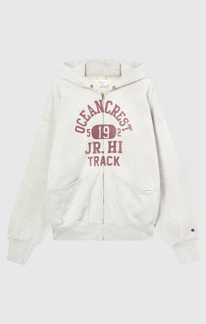 Sweat À Capuche Homme Effet Délavé Avec Zip Intégrale Coupe Loose Fit Time Capsule