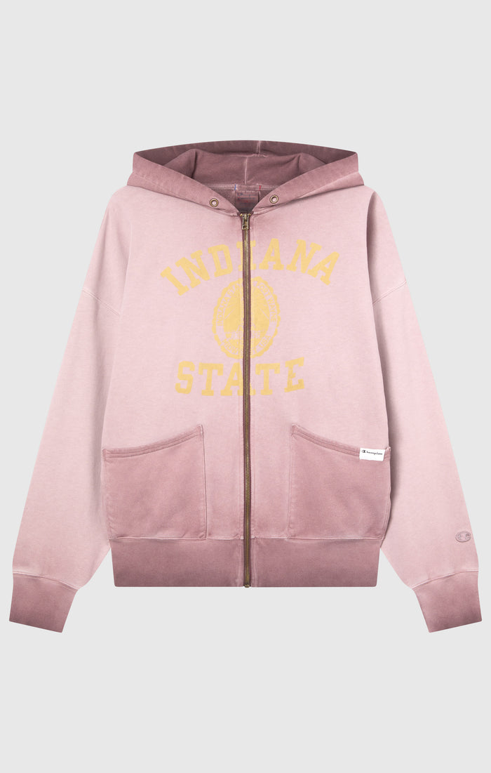 Sweat À Capuche Homme Effet Délavé Avec Zip Intégrale Coupe Loose Fit Time Capsule
