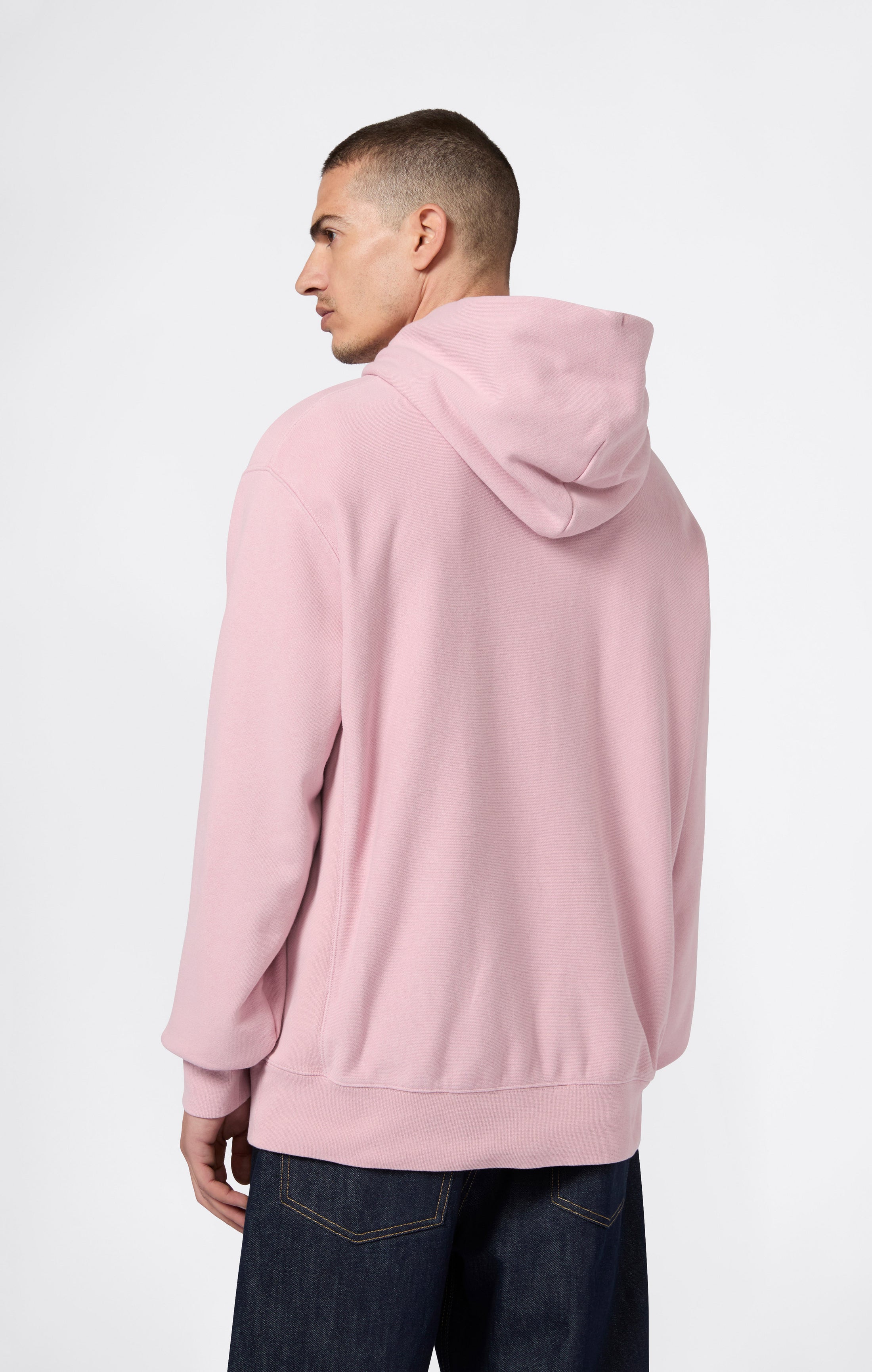 Felpa con Cappuccio da Uomo REVERSE WEAVE