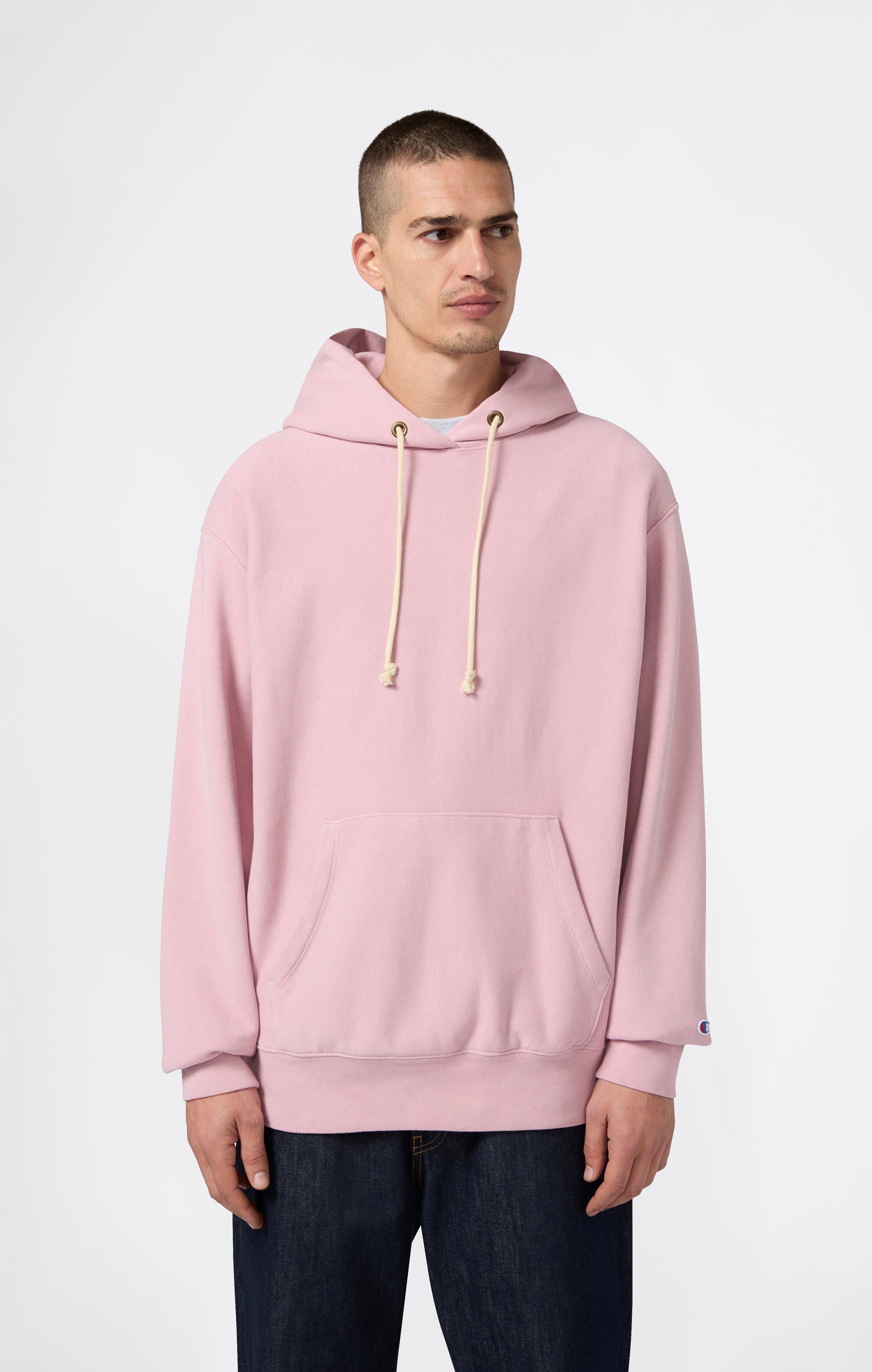 Felpa con Cappuccio da Uomo REVERSE WEAVE