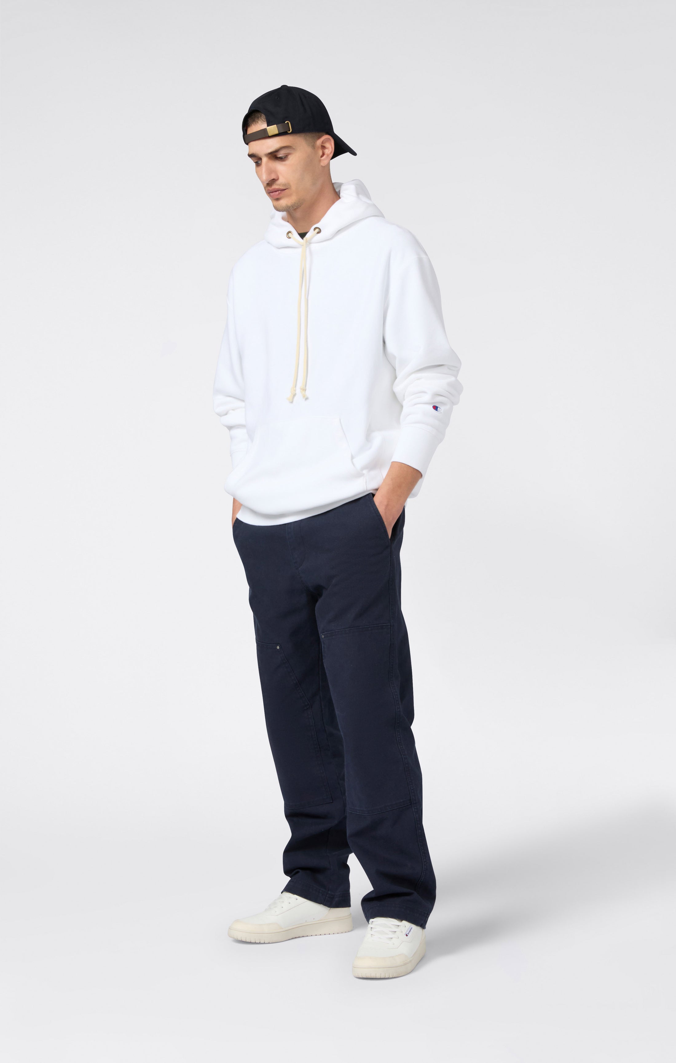 Felpa con Cappuccio da Uomo REVERSE WEAVE