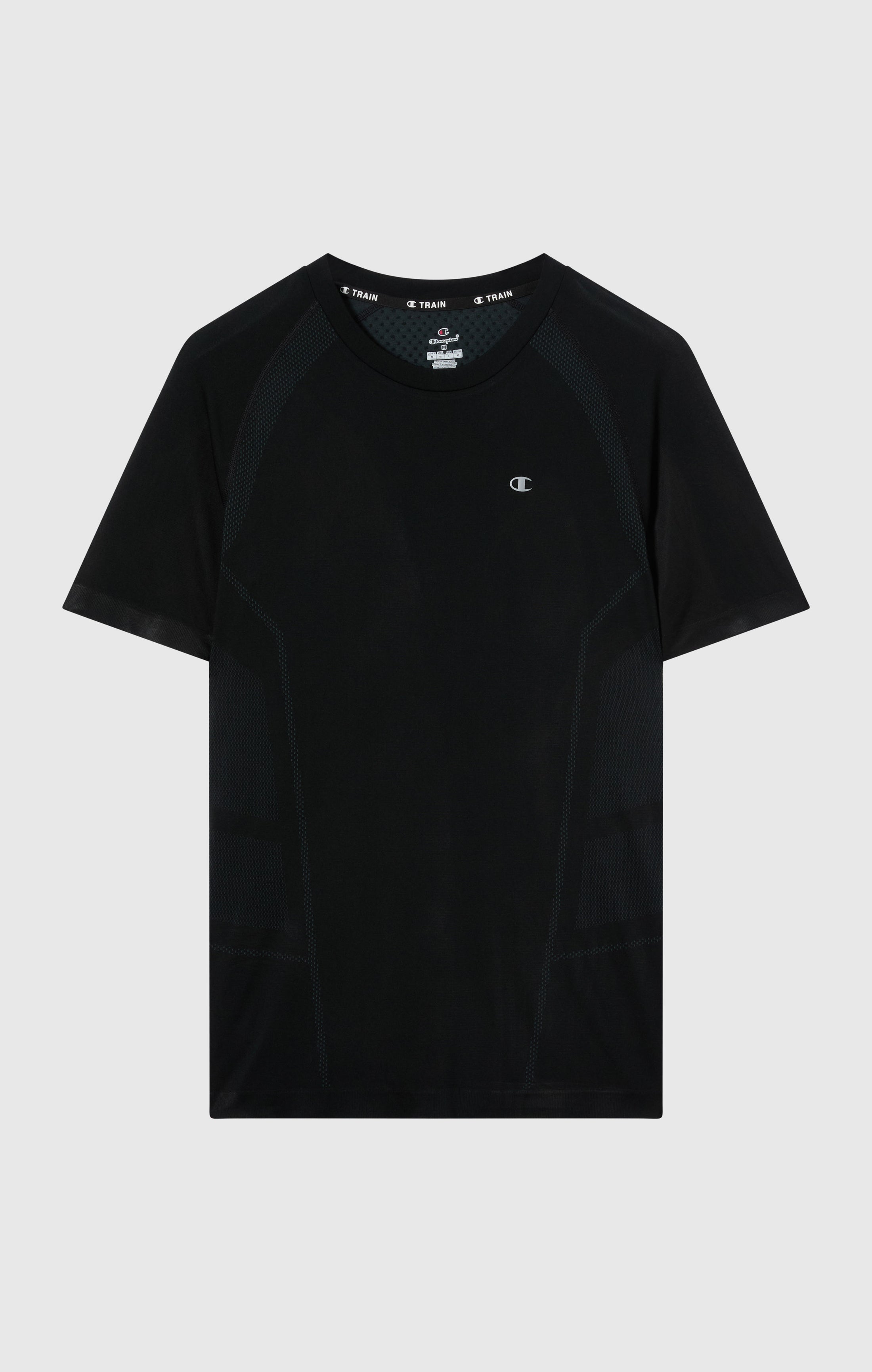 Herren Seamless T-Shirt mit atmungsaktivem Rückenpanel Quick Dry