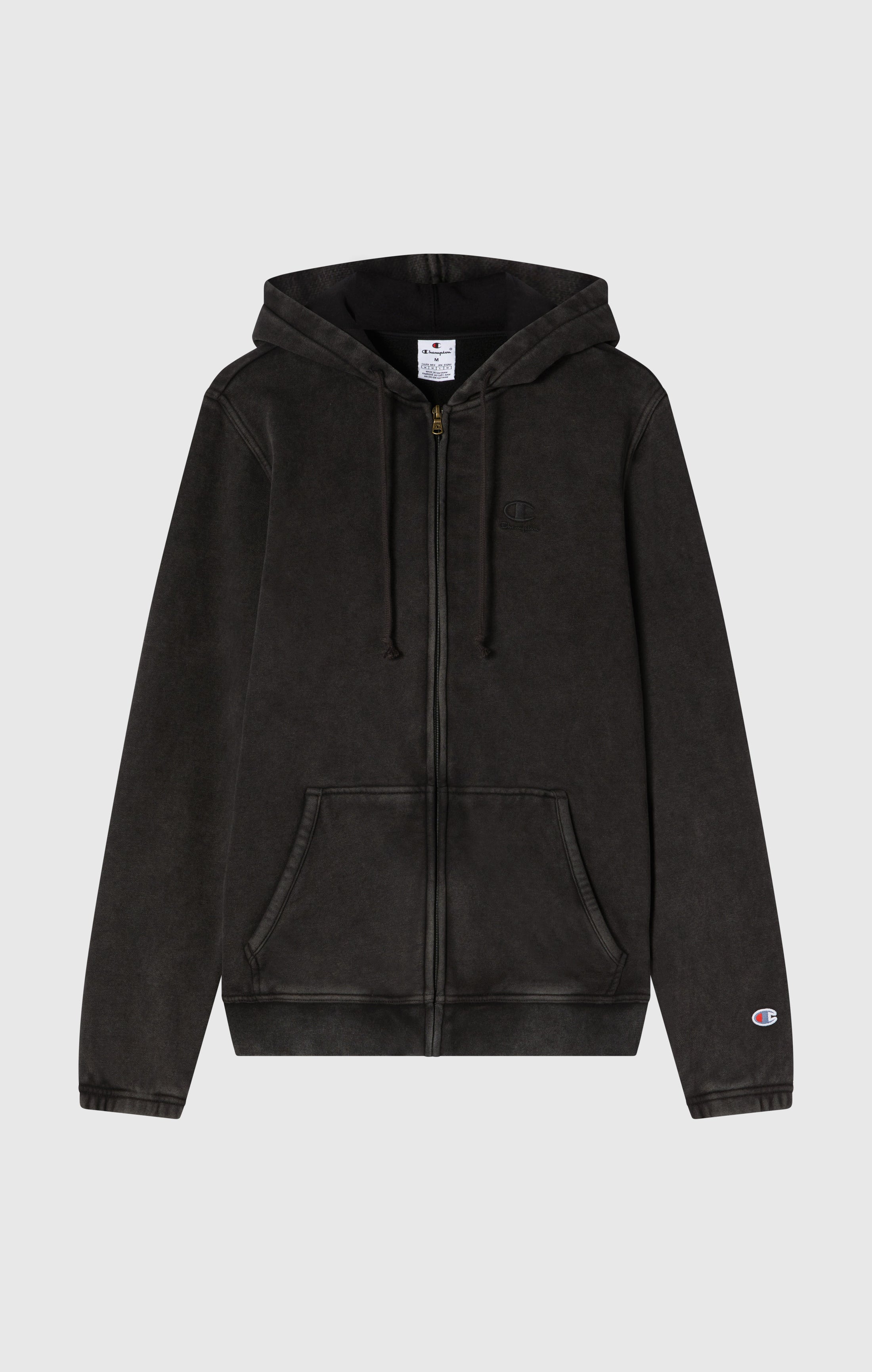 Men’s Washed Fleece Full Zip Hoodie Icons