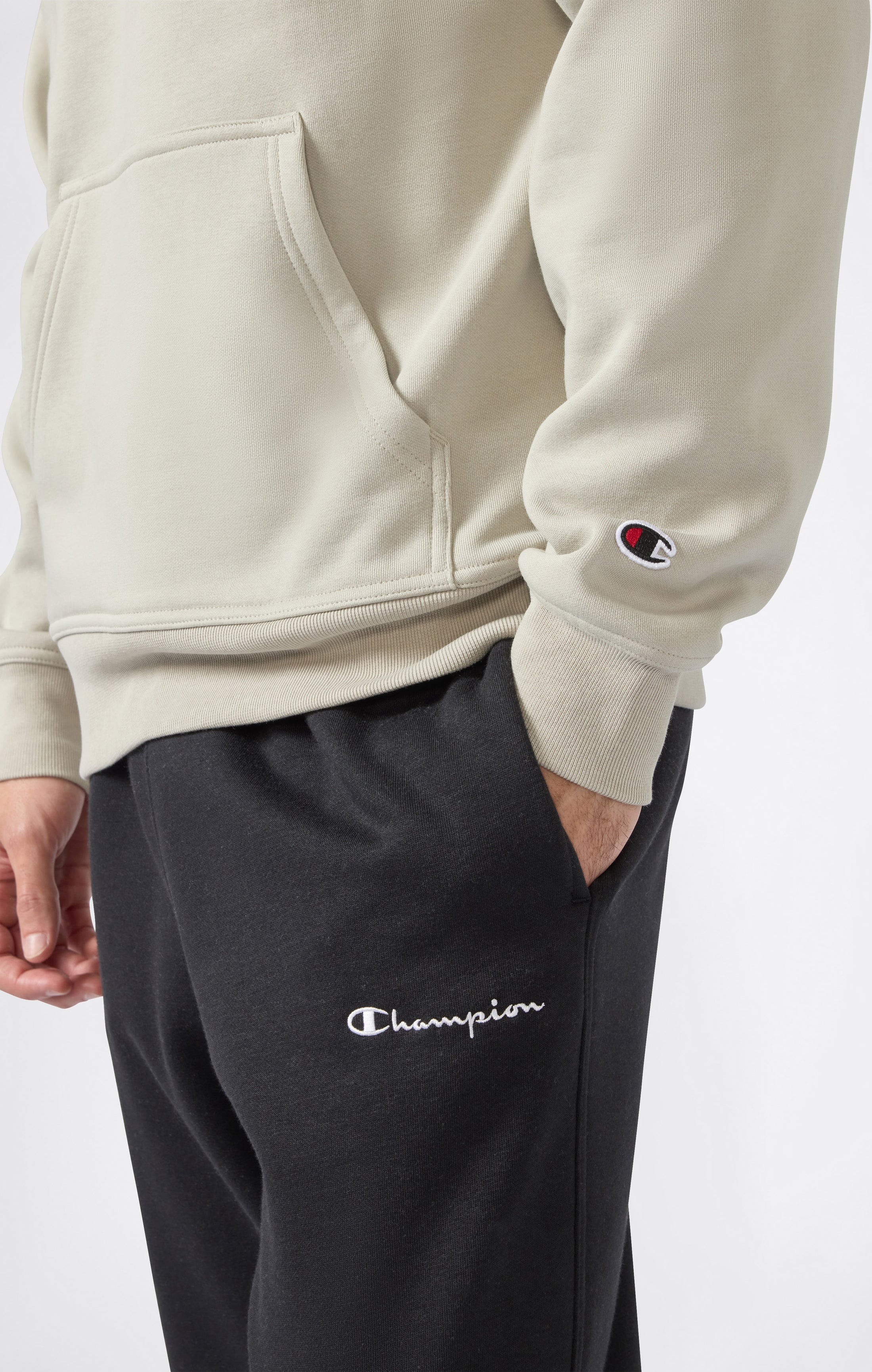 Sweat Homme Doublé Polaire avec Petit Logo Brodé Icons