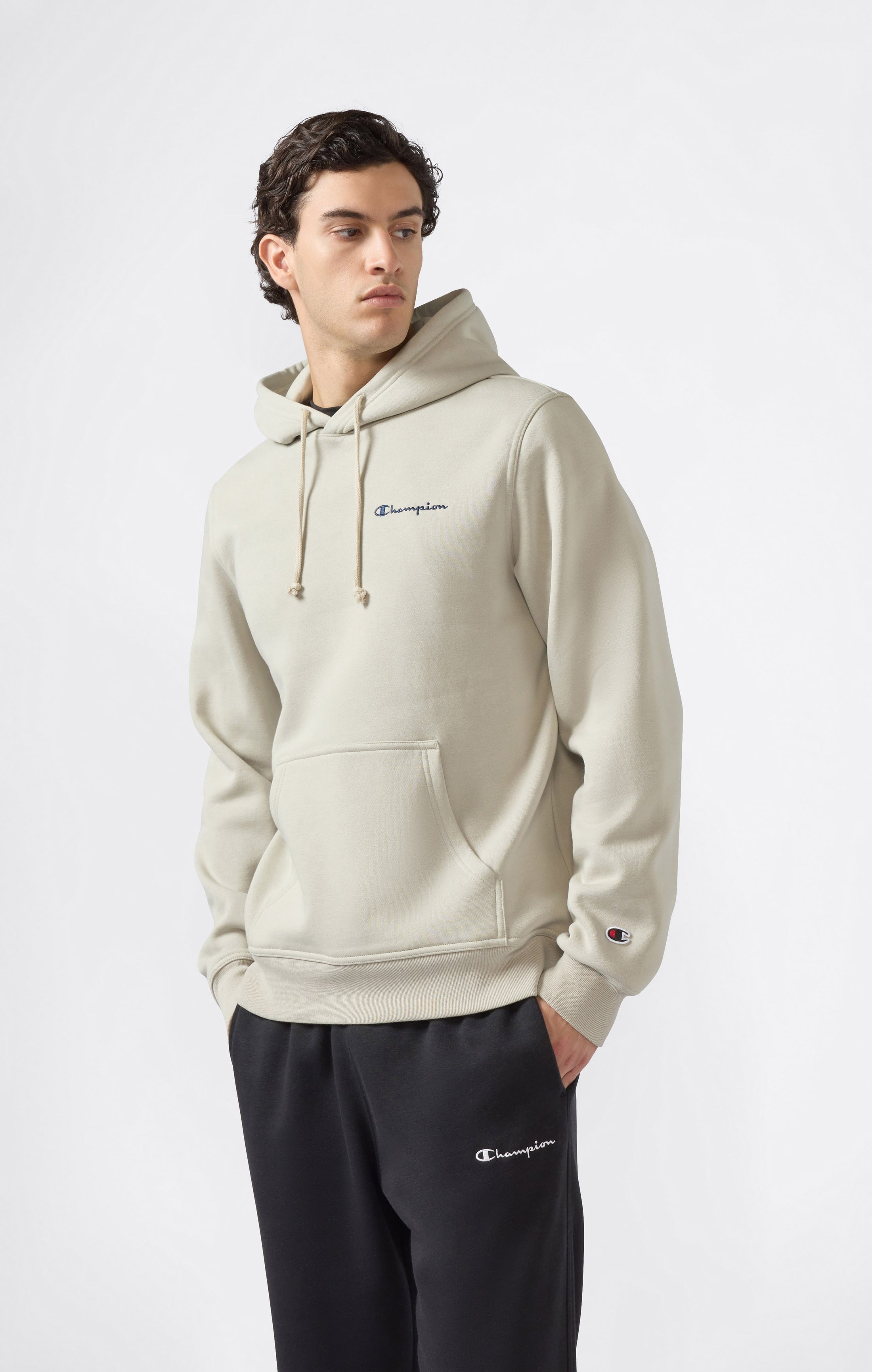 Sweat Homme Doublé Polaire avec Petit Logo Brodé Icons