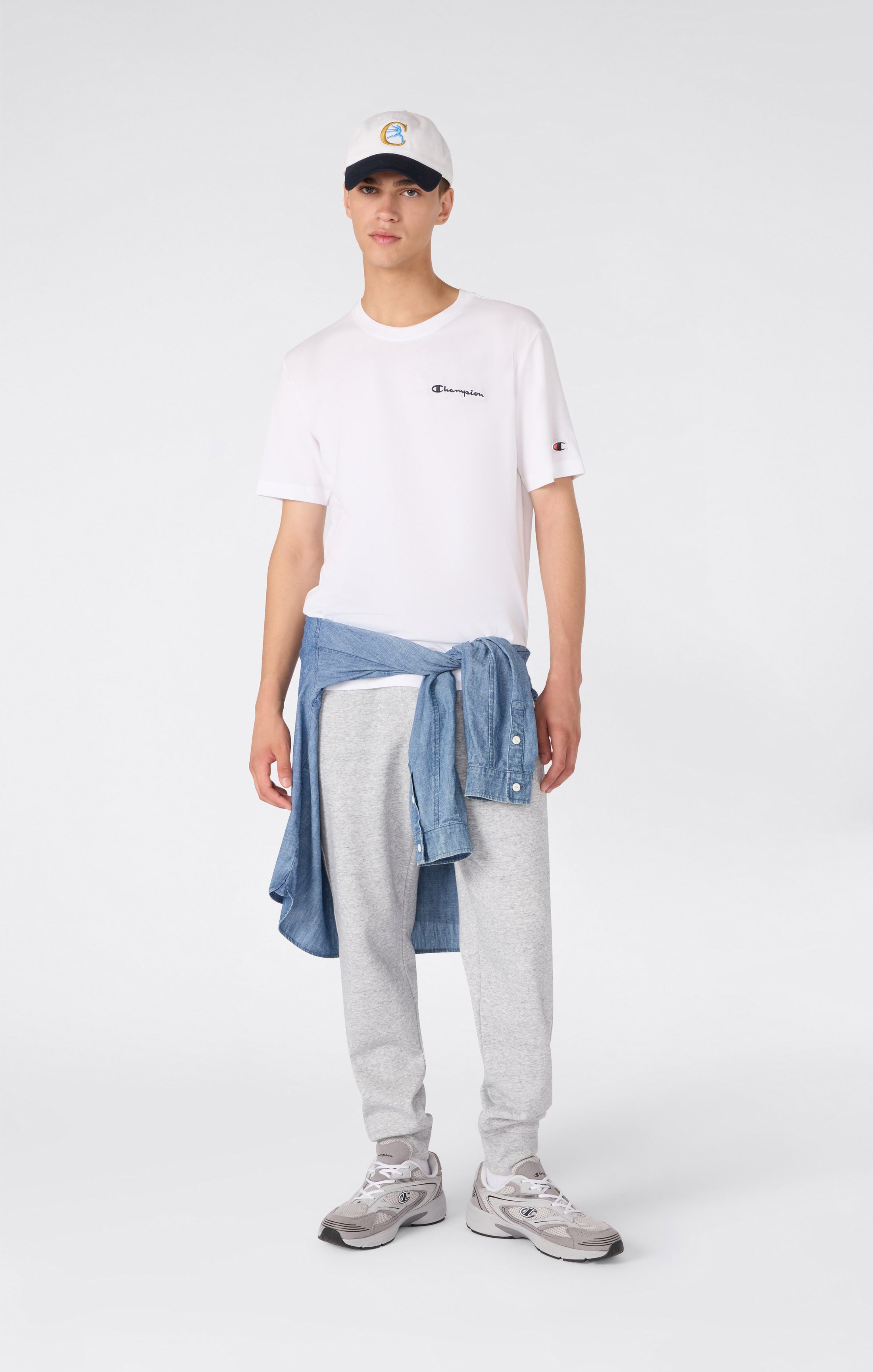 Herren T-Shirt Mit Kleinem Gesticktem Logo Icons