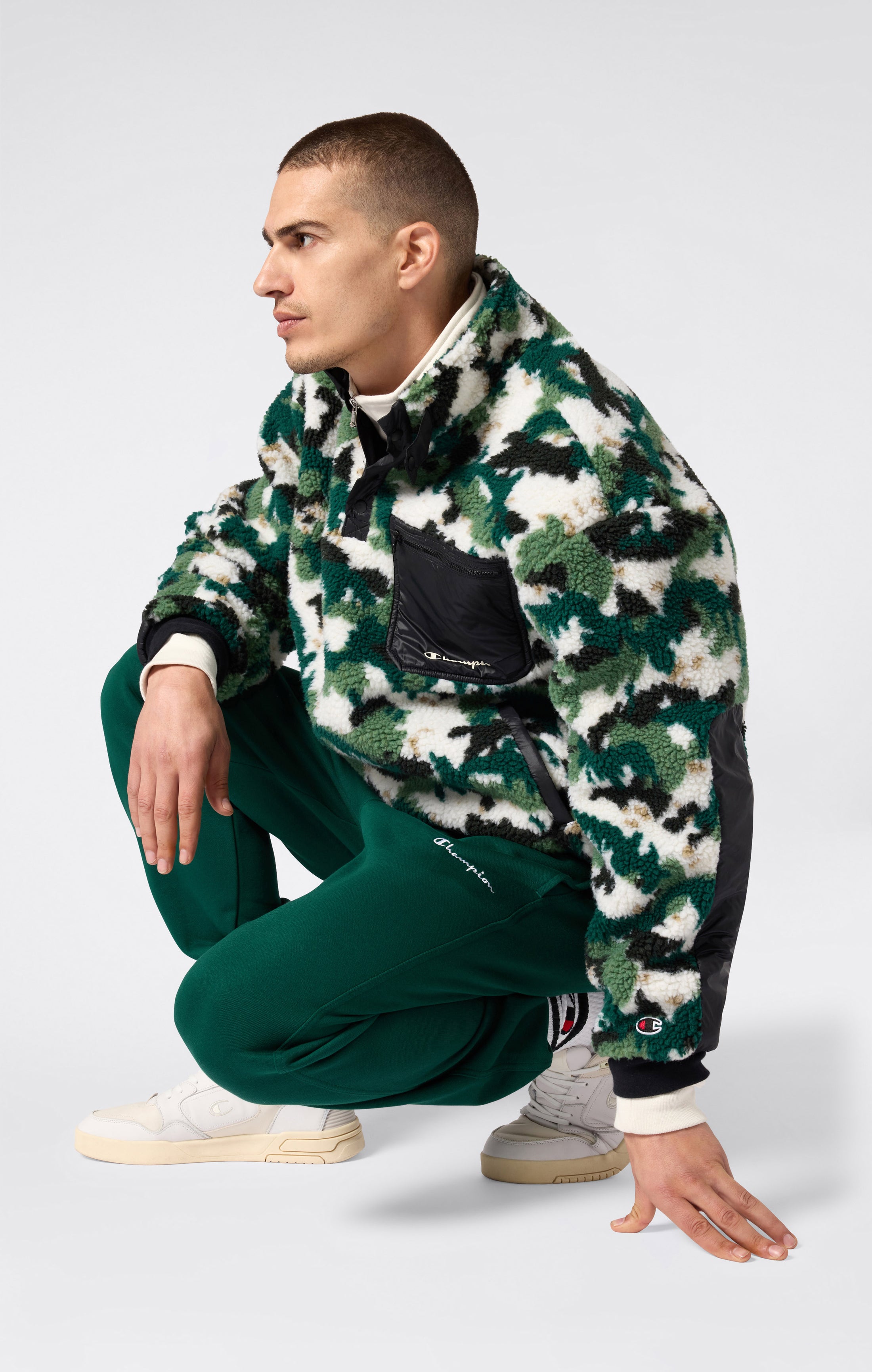 Pantaloni Uomo con Polsino Elastico e Interno Felpato Icons