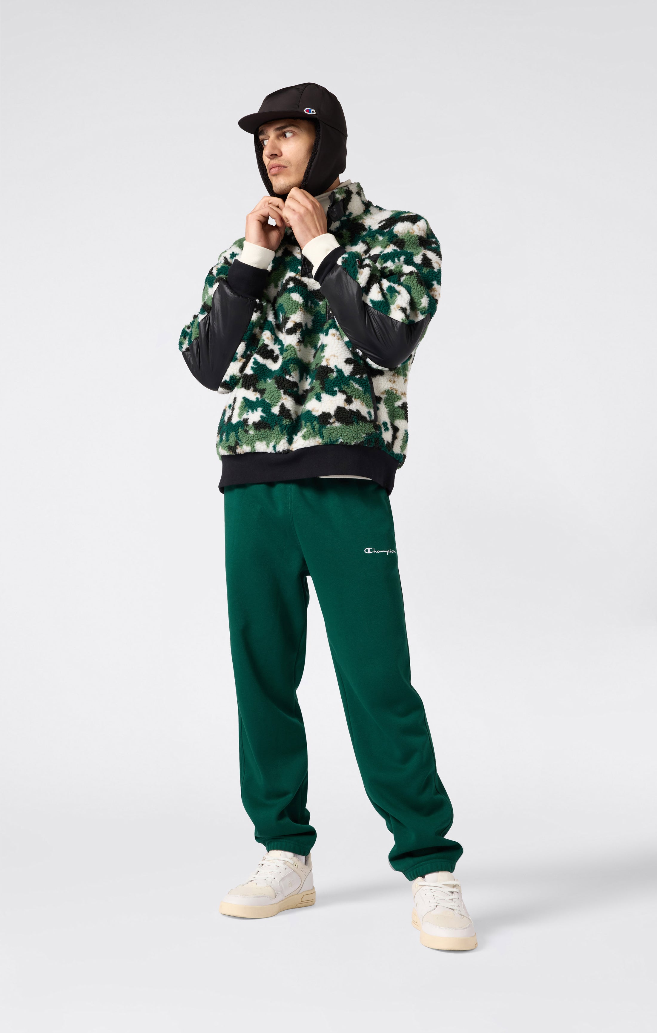 Pantaloni Uomo con Polsino Elastico e Interno Felpato Icons