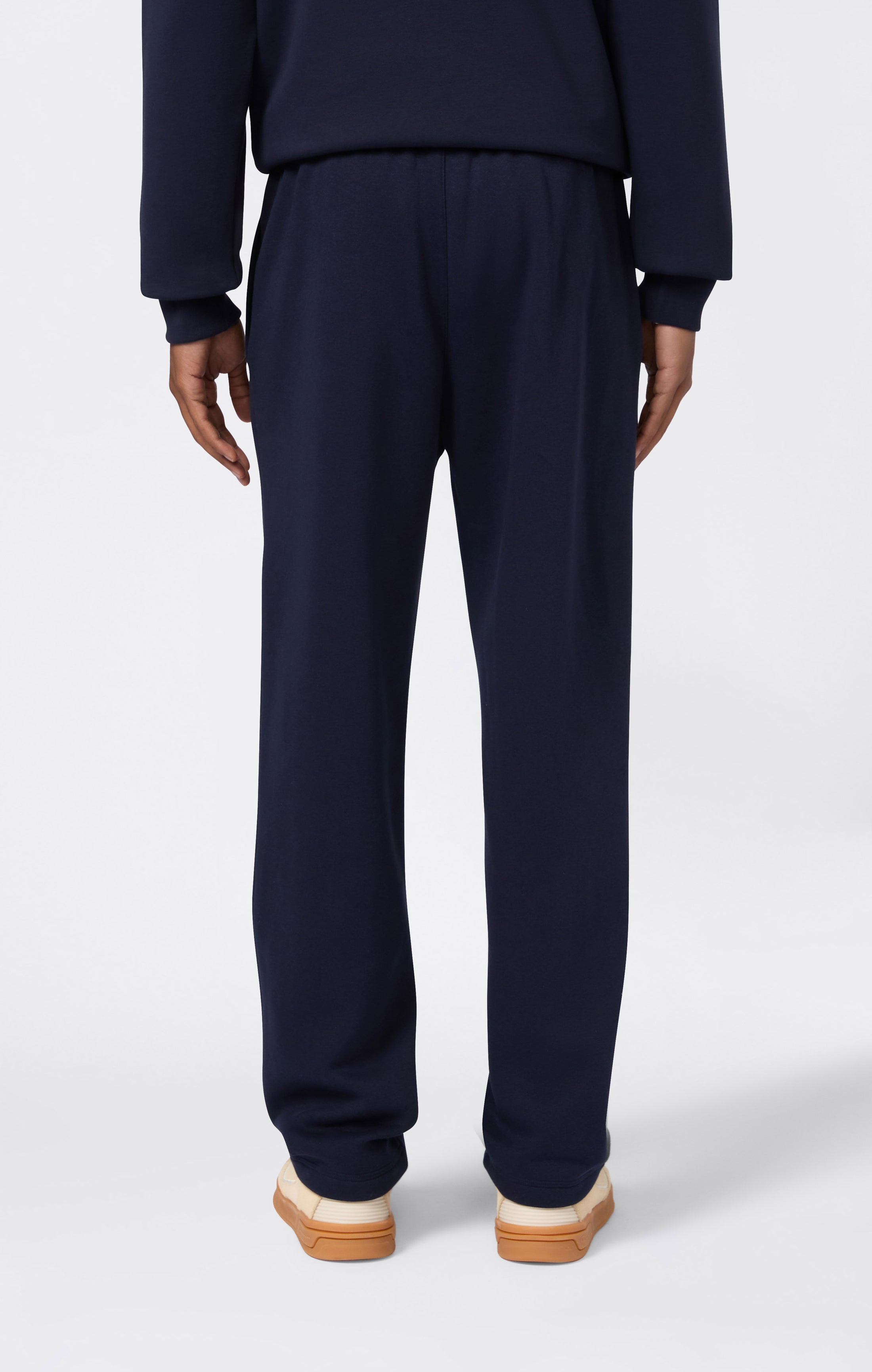 Herren Fleece-Hose mit Geradem Saum Icons