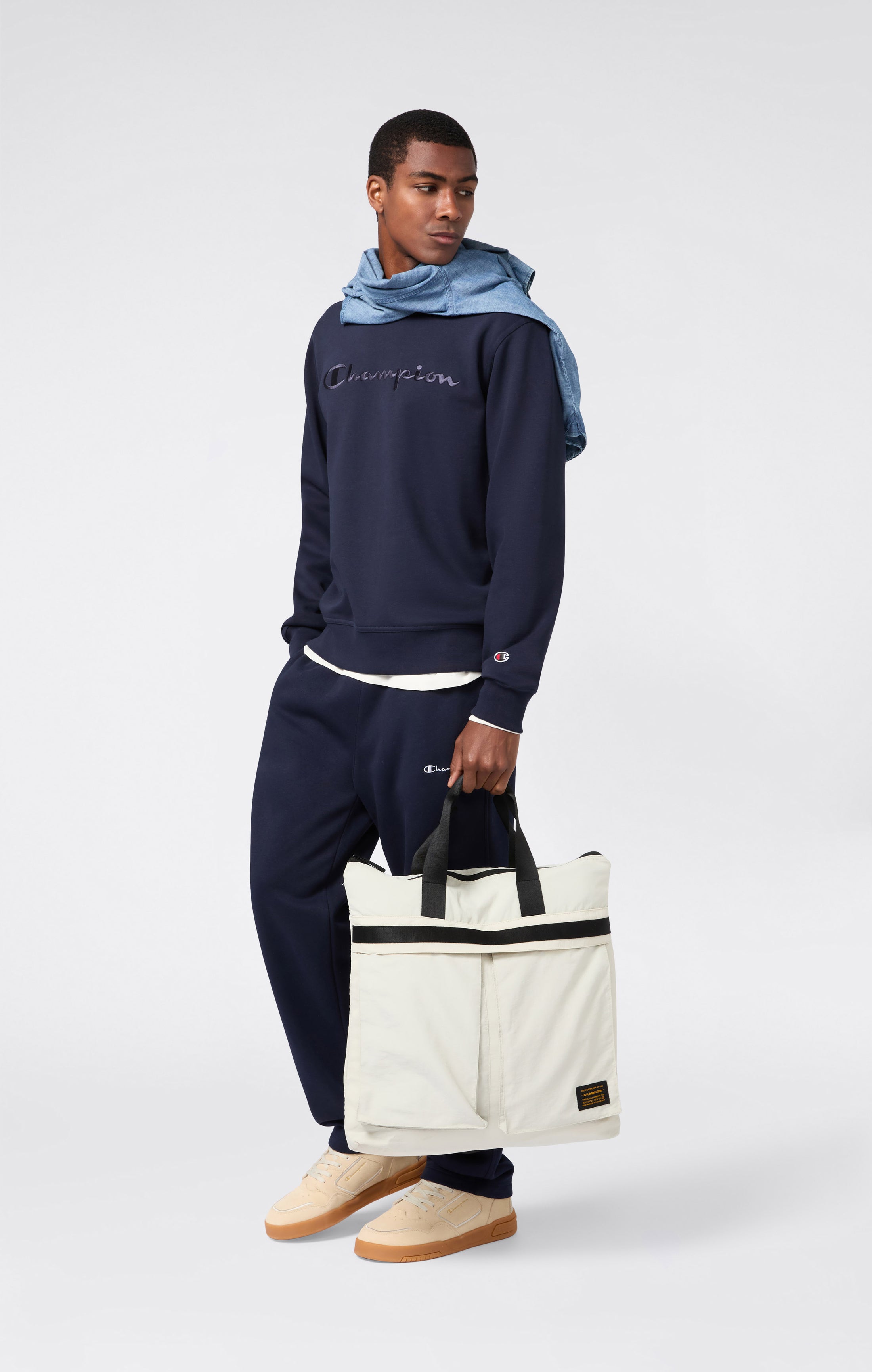 Herren Fleece-Hose mit Geradem Saum Icons