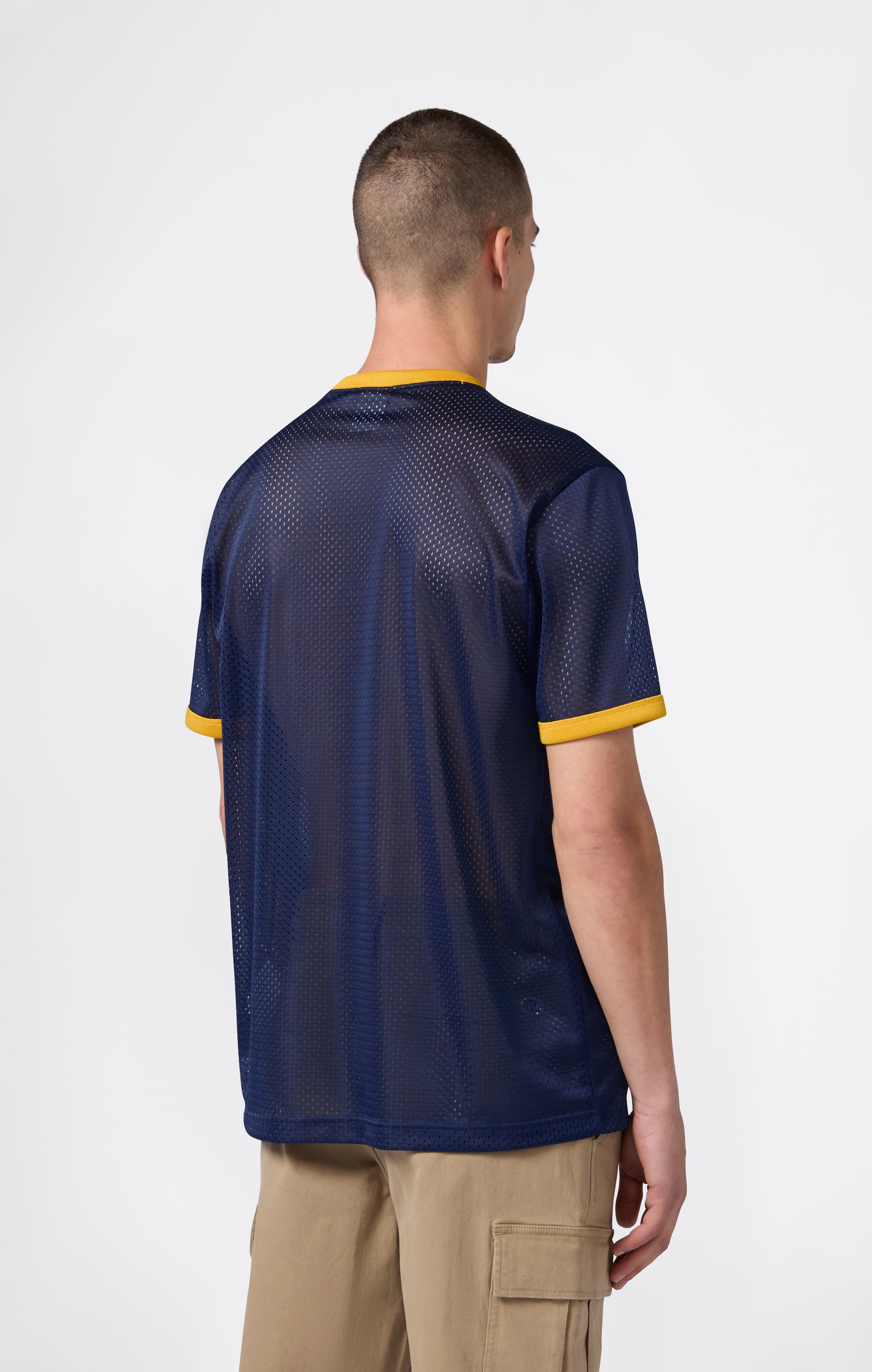 Herren-Baseballshirt aus Mesh Index & Archives Island Trees