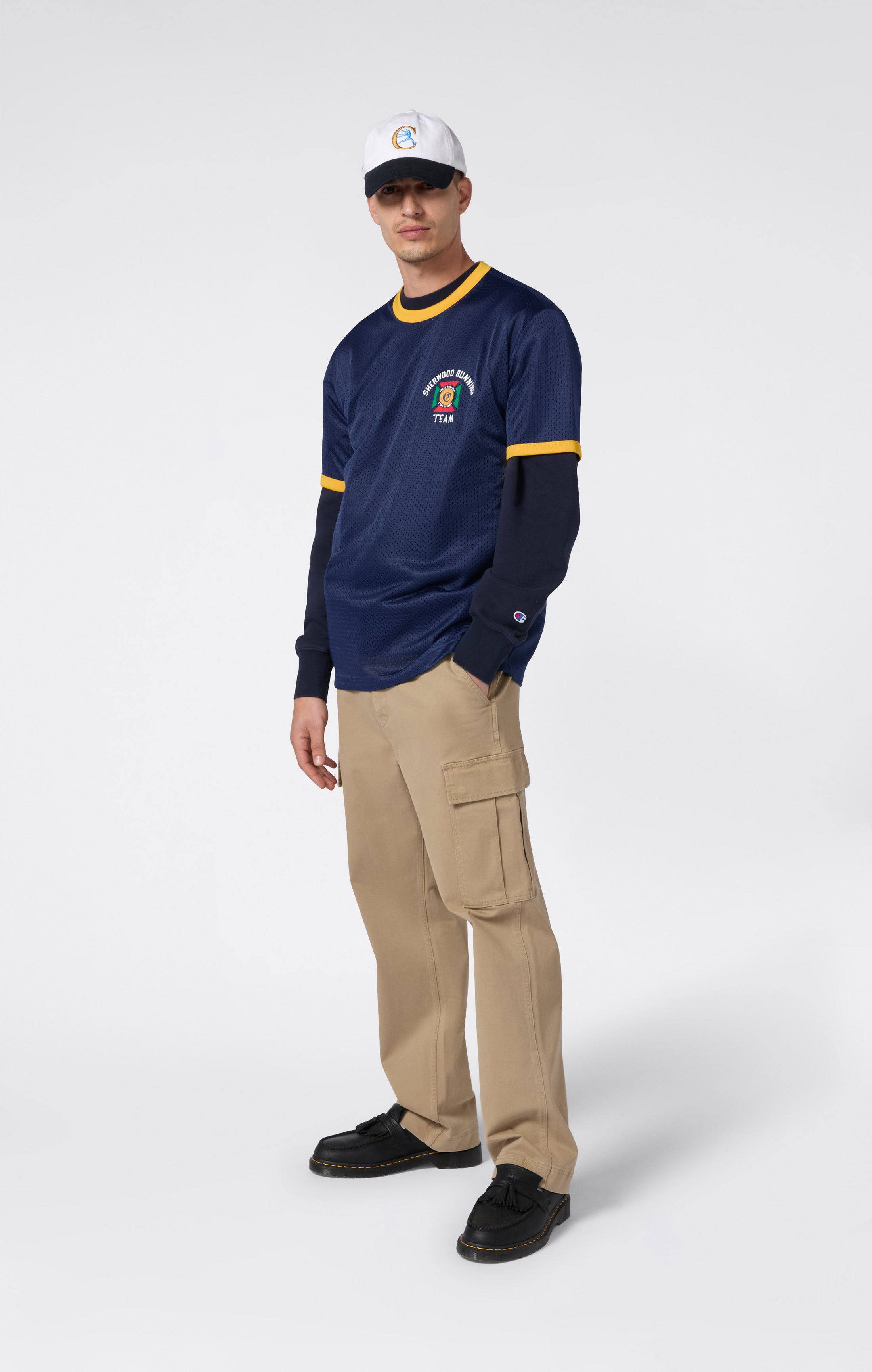 Herren-Baseballshirt aus Mesh Index & Archives Island Trees