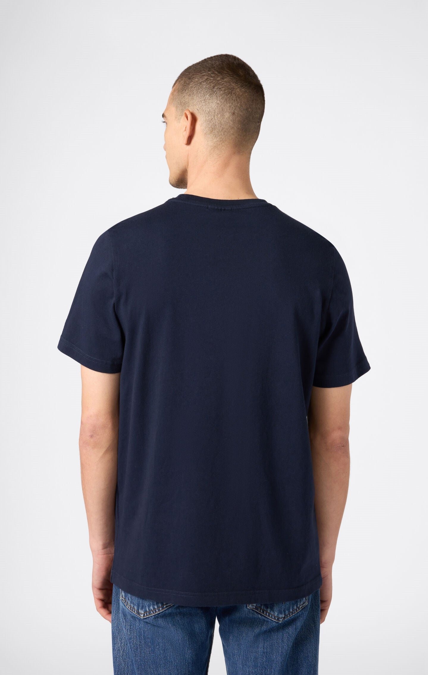 Camiseta de hombre con cuello redondo y estampado