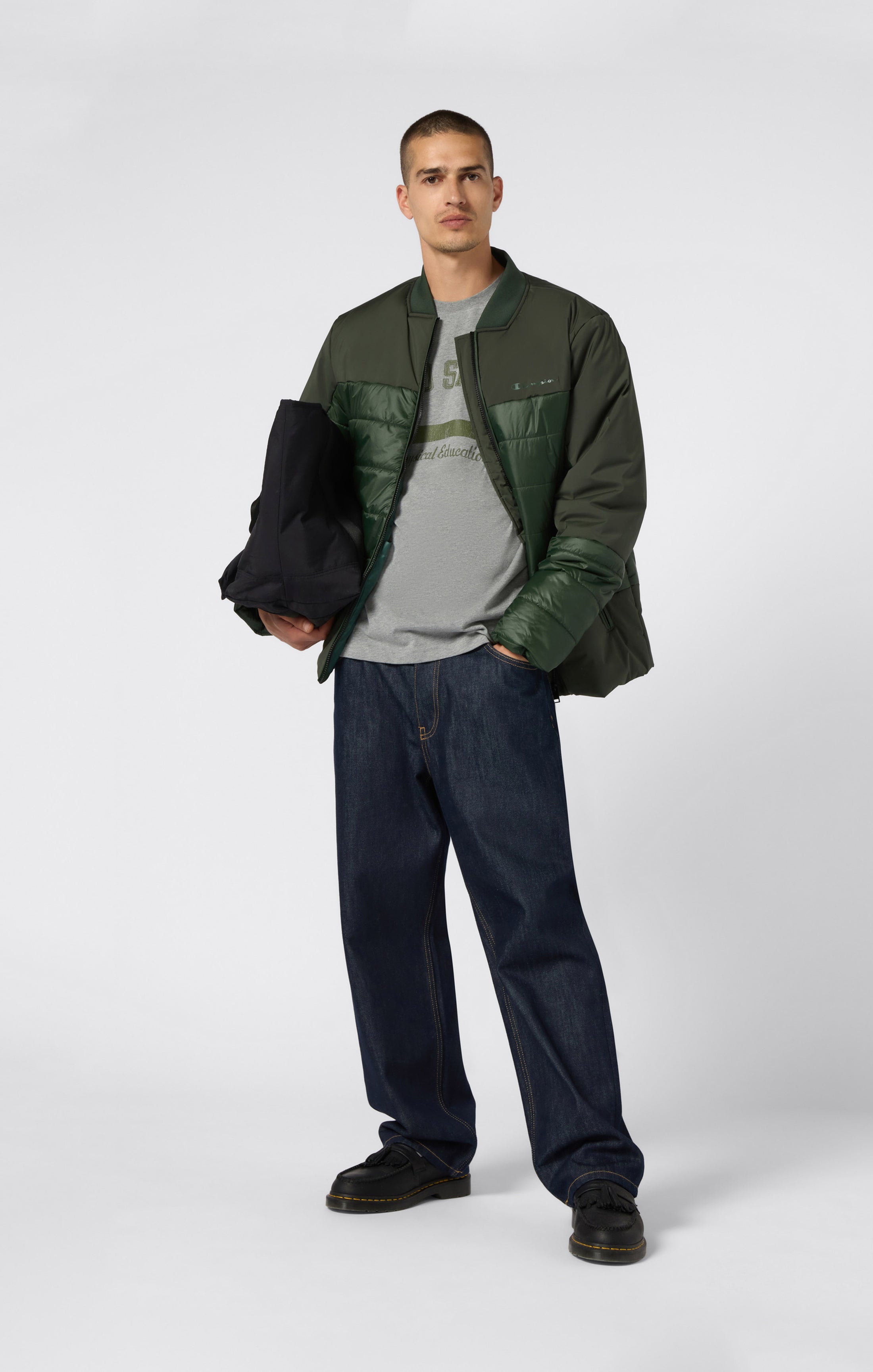 Camiseta de hombre con cuello redondo y estampado