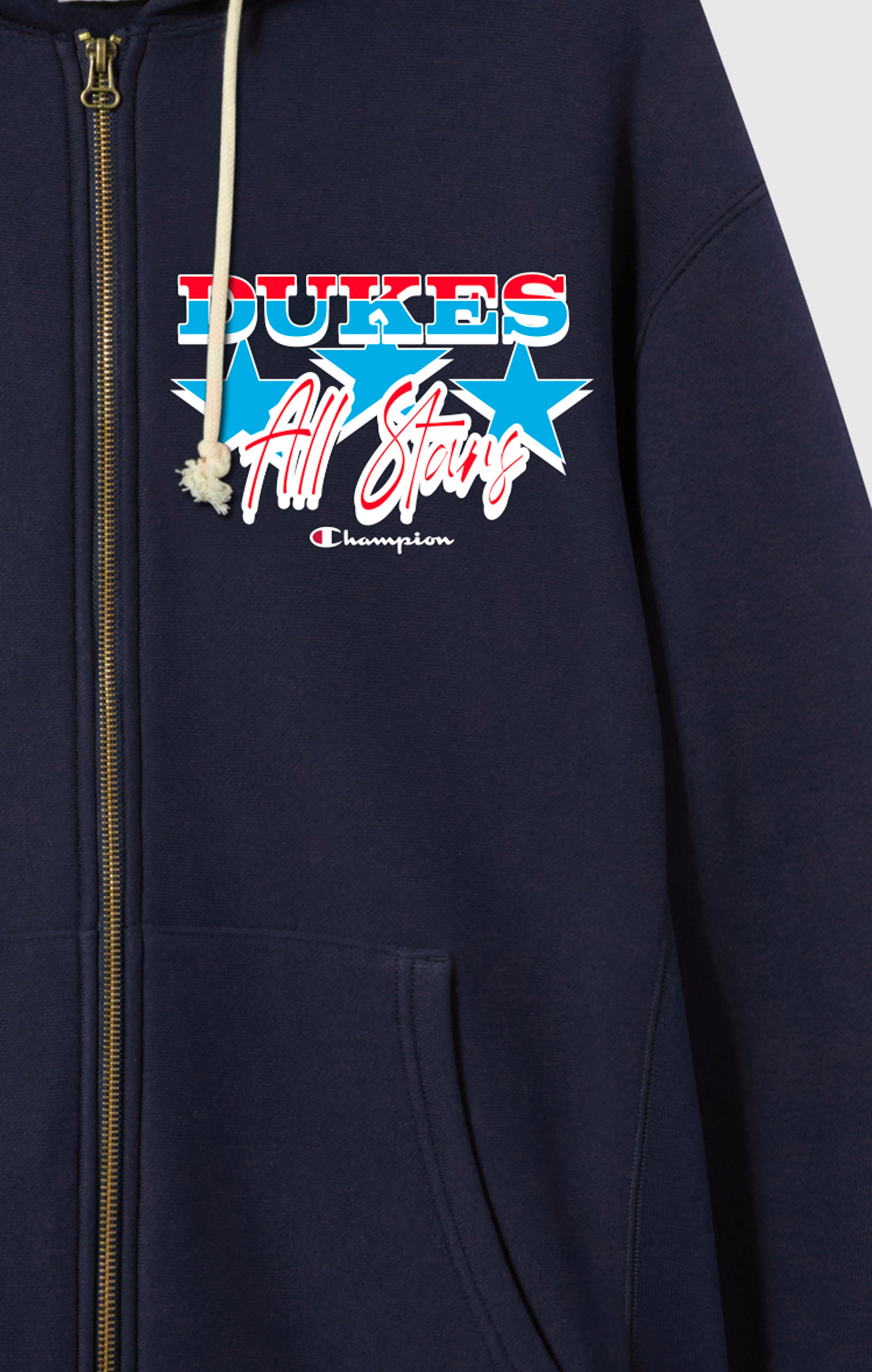 Reverse Weave Men's Fleece Zip Up Hoodie Dukes Cupboard x Champion