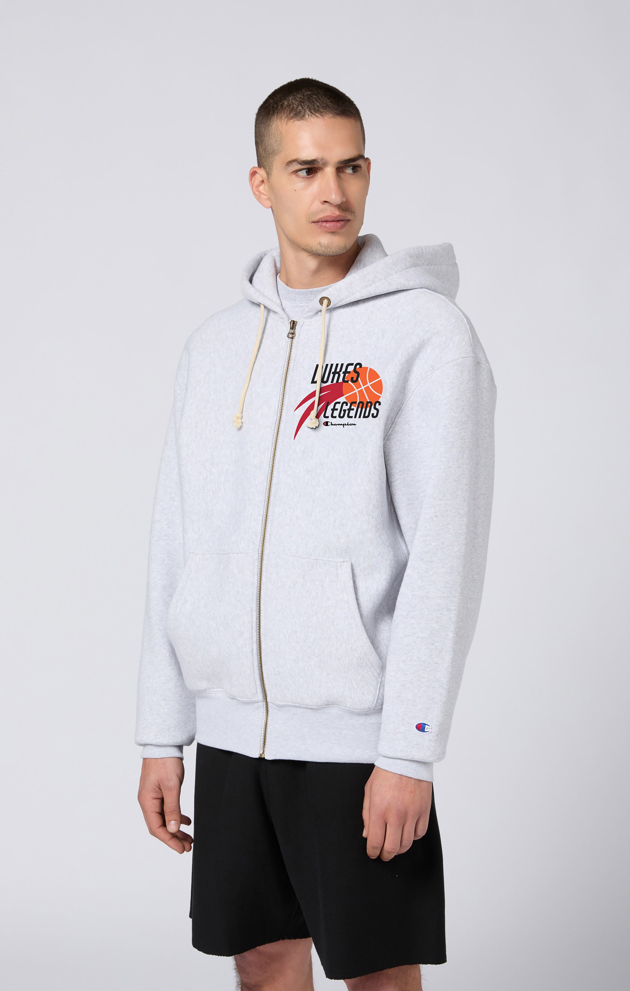 Reverse Weave Men's Fleece Zip Up Hoodie Dukes Cupboard x Champion