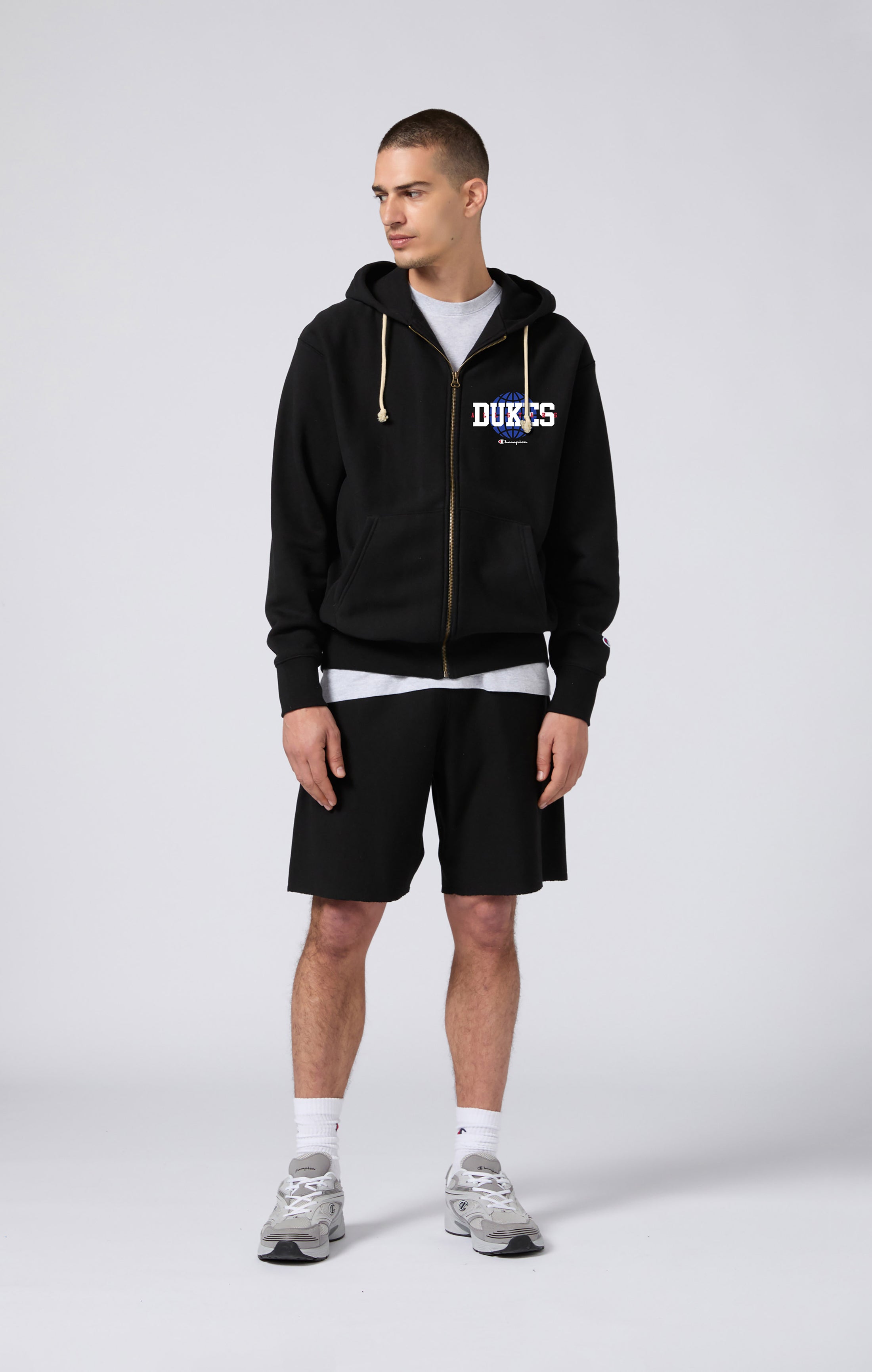 Reverse Weave Men's Fleece Zip Up Hoodie Dukes Cupboard x Champion
