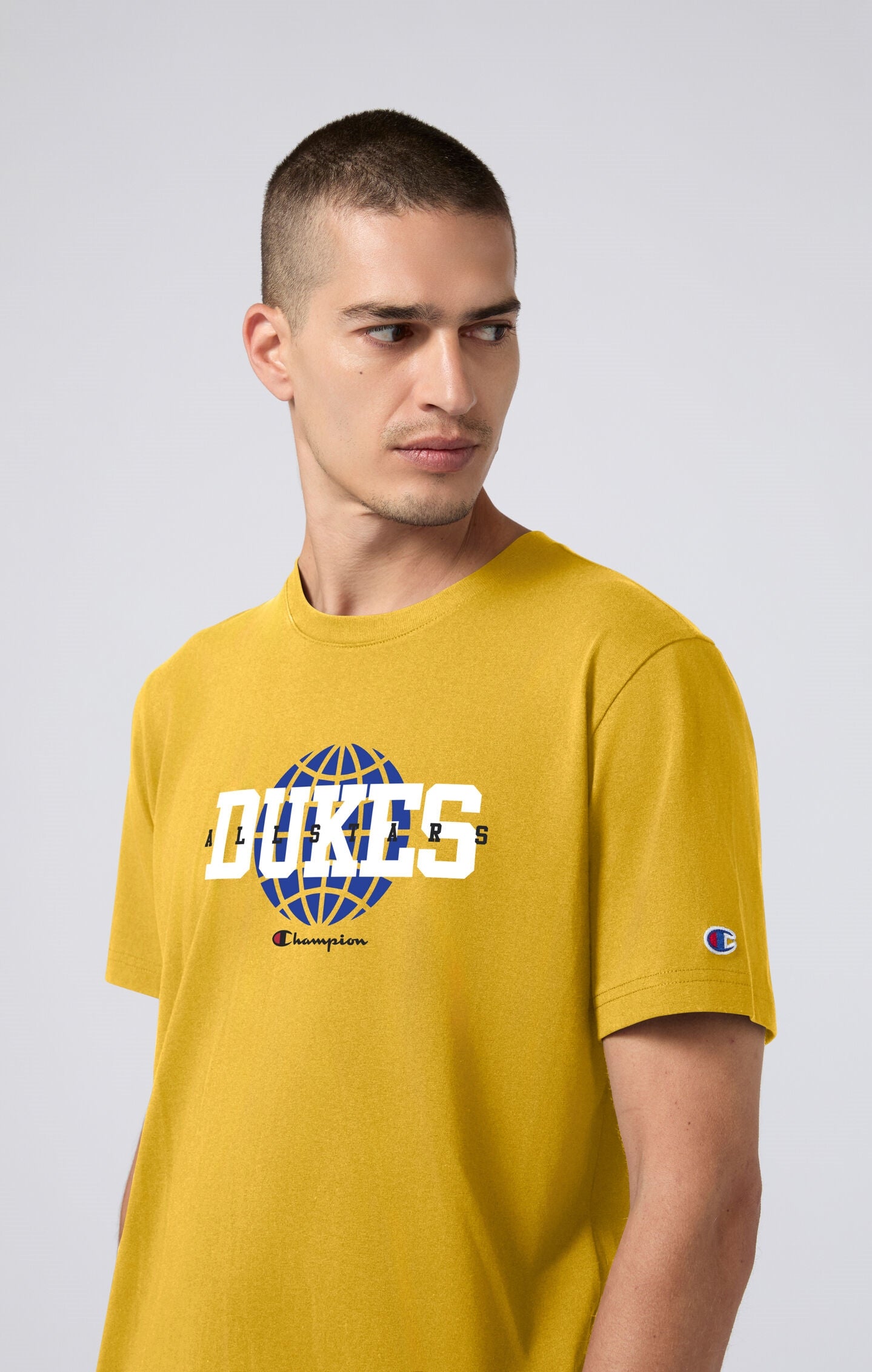 Weites Herren-T-Shirt aus Schwerem Baumwollstoff