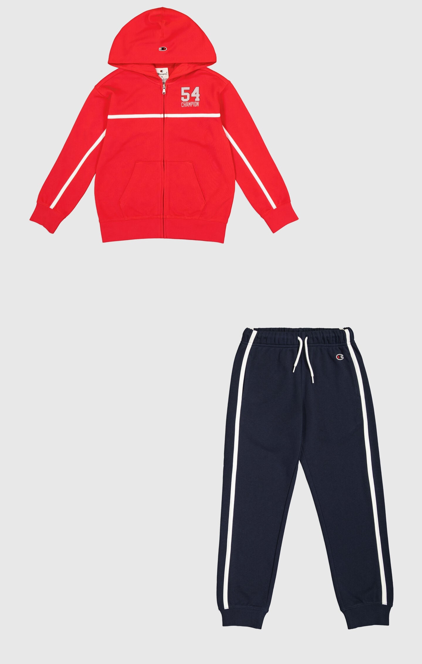 Jogginganzug für Jungen mit Hoodie mit durchgehendem Reißverschluss