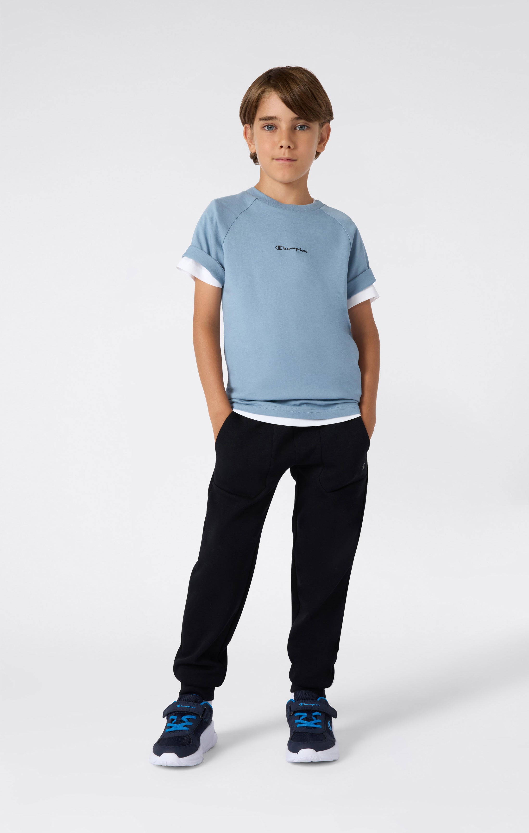 Camiseta Cuello Redondo En Jersey De Algodón Ligero Niño C-Tech