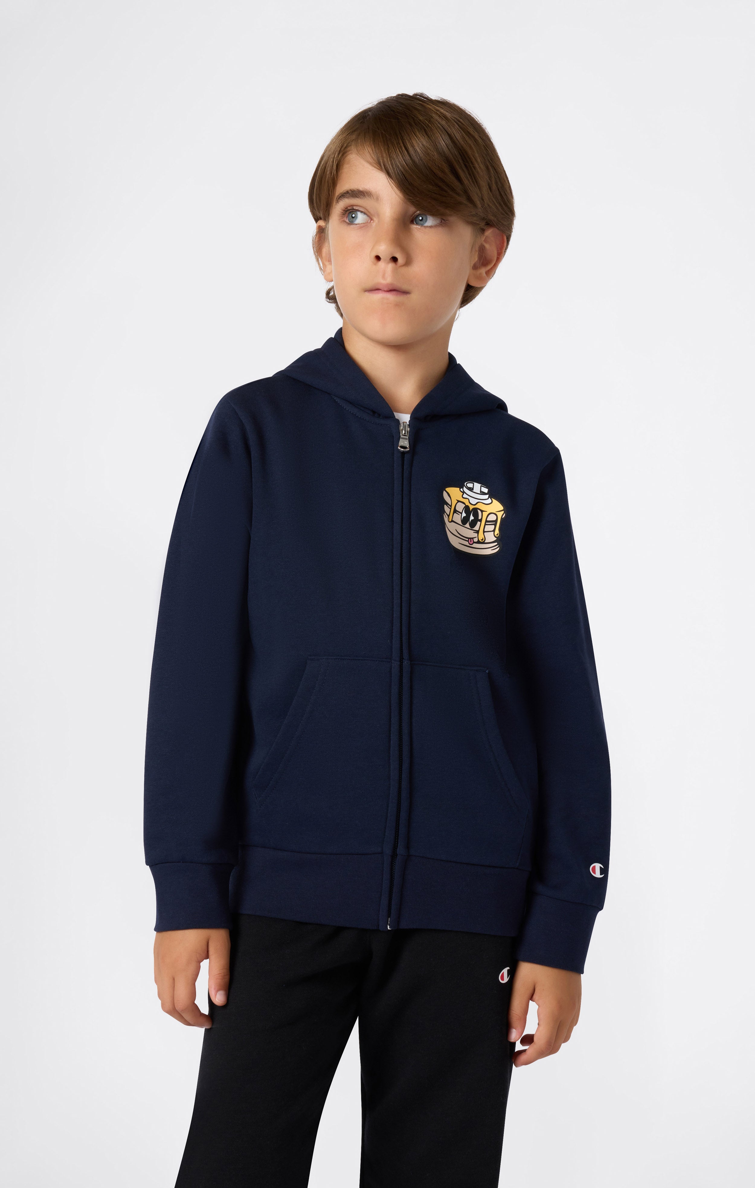 Sweatshirt À Capuche Garçon Sportswear Club Fleece Bleu et blanc NIKE