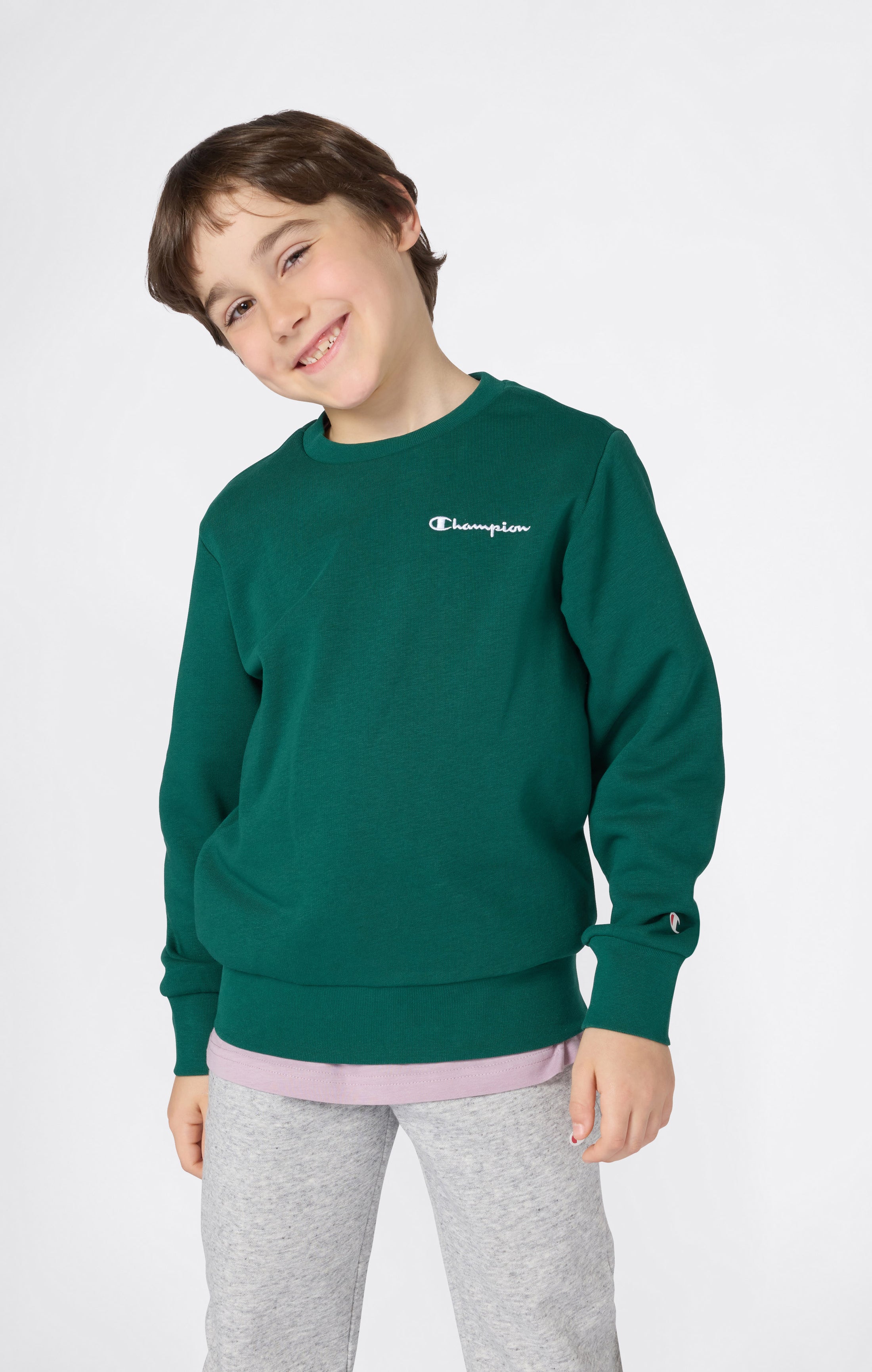 Rundhals-Sweatshirt Mit Angerautem Innenmaterial Icons Jungen