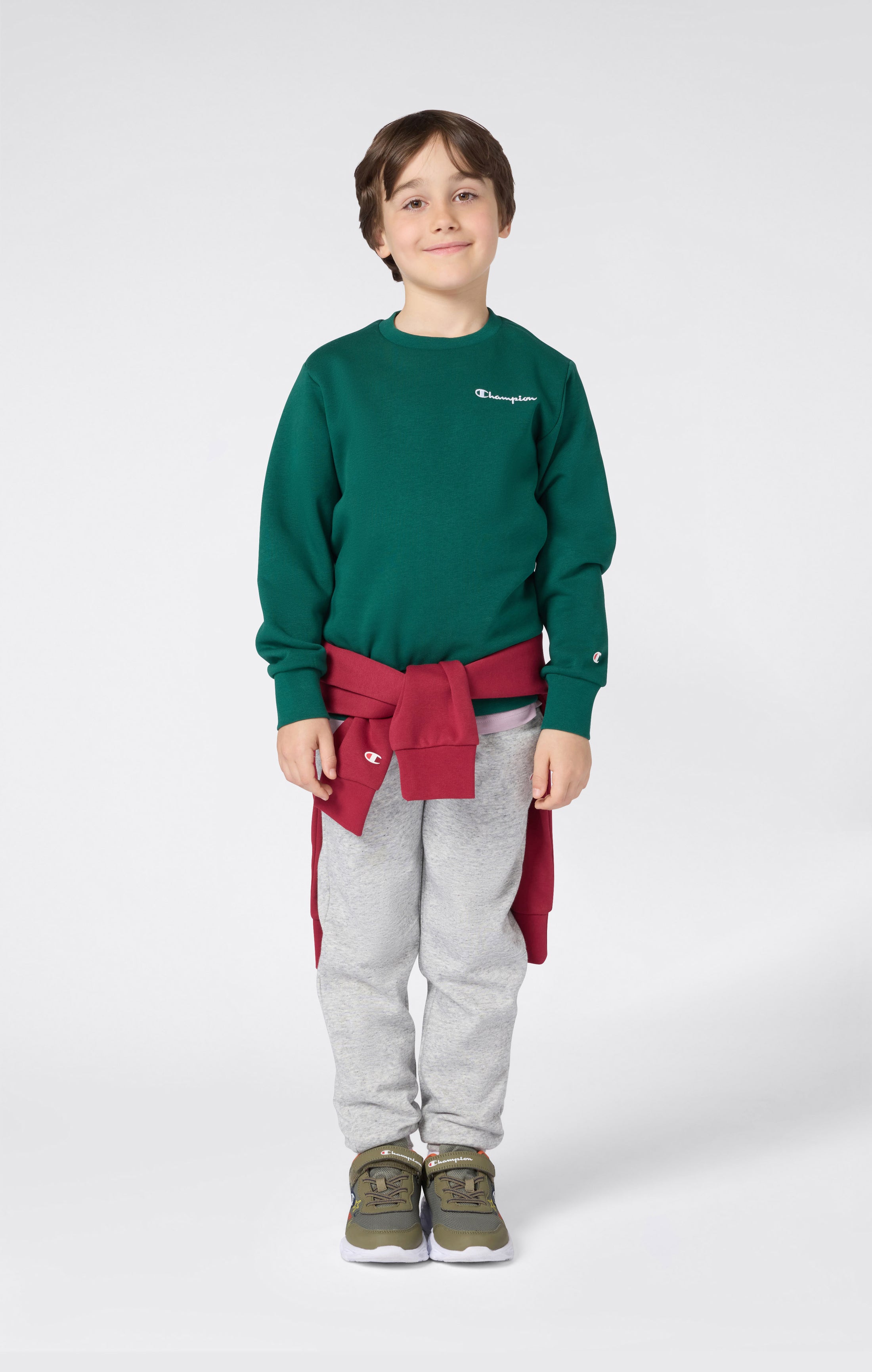 Rundhals-Sweatshirt Mit Angerautem Innenmaterial Icons Jungen