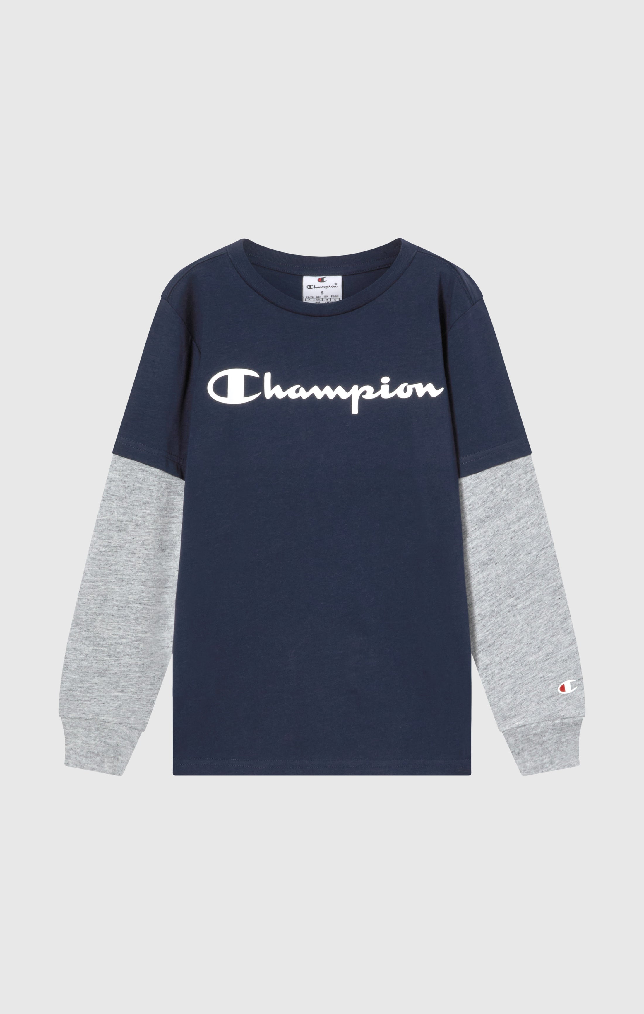 Langarm-T-Shirt Für Jungen Mit Script-Logo