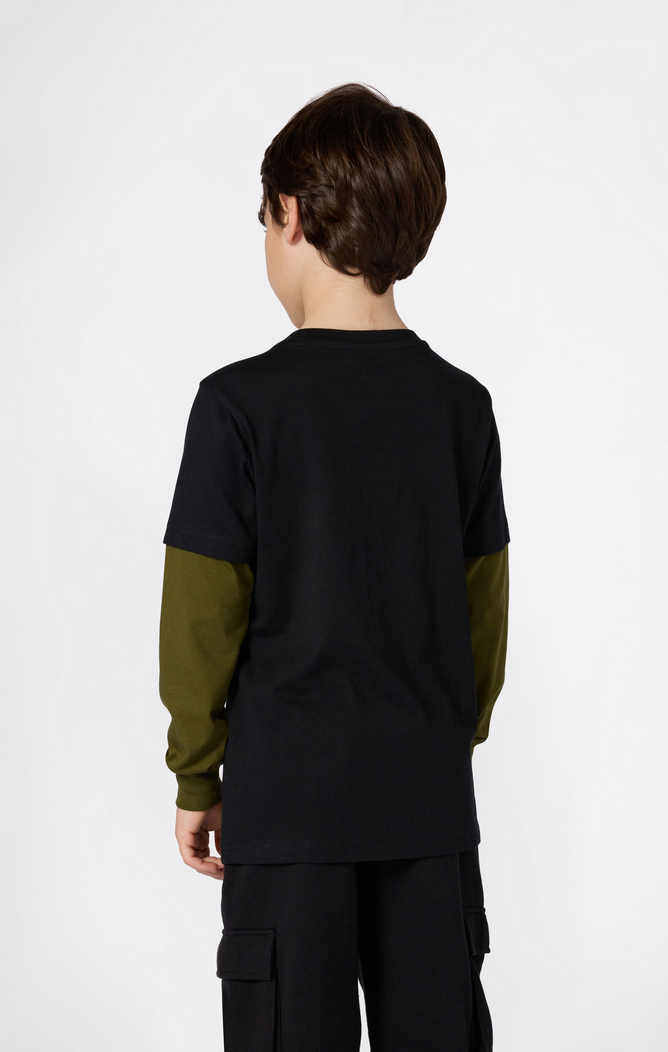 Langarm-T-Shirt Für Jungen Mit Script-Logo