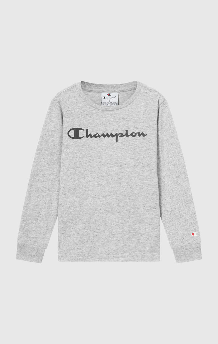 Langarm-T-Shirt Für Jungen Mit Script-Logo
