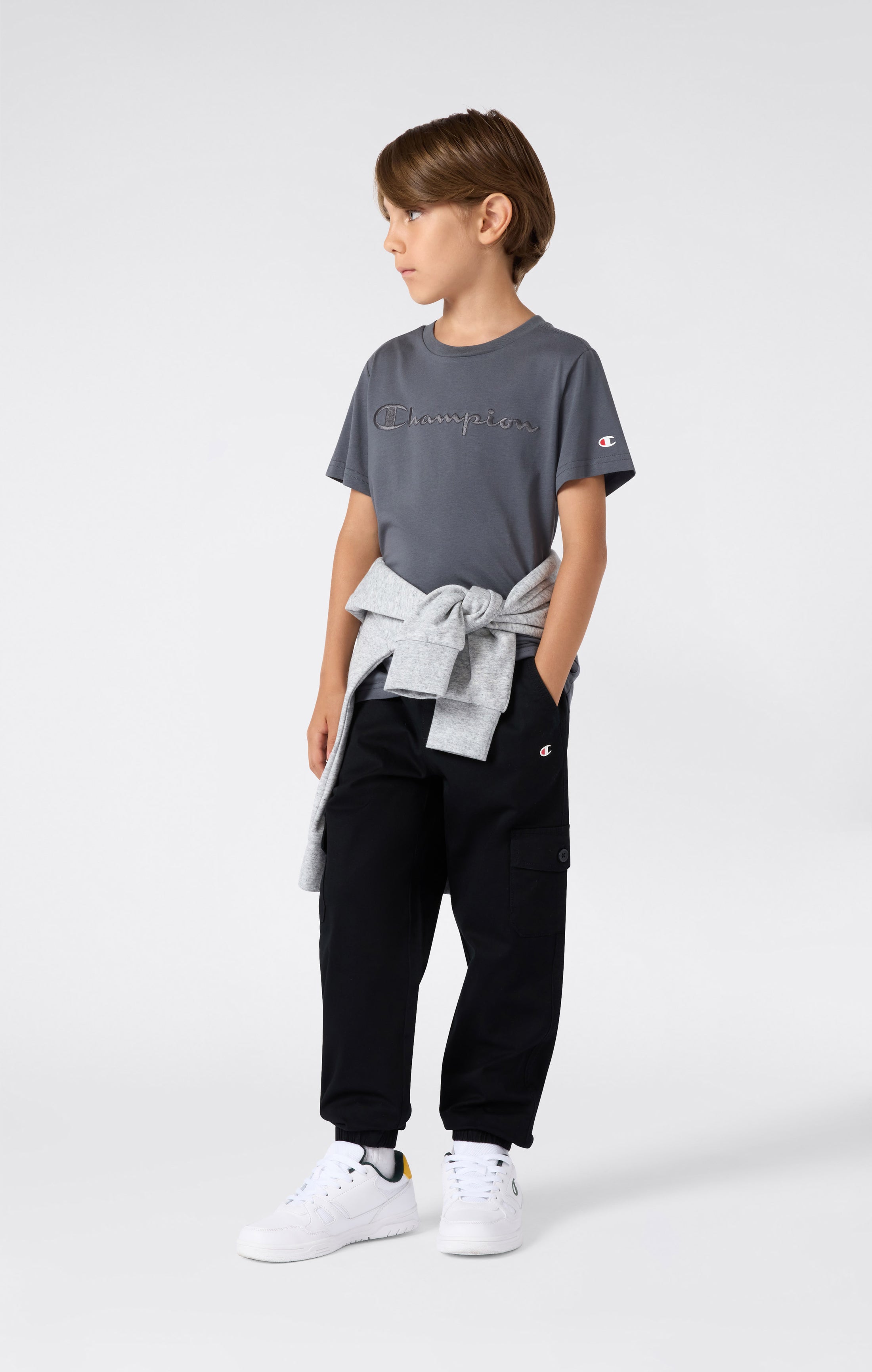 Boys’ Stretch Twill Elastic Cuff Cargo Pants Icons