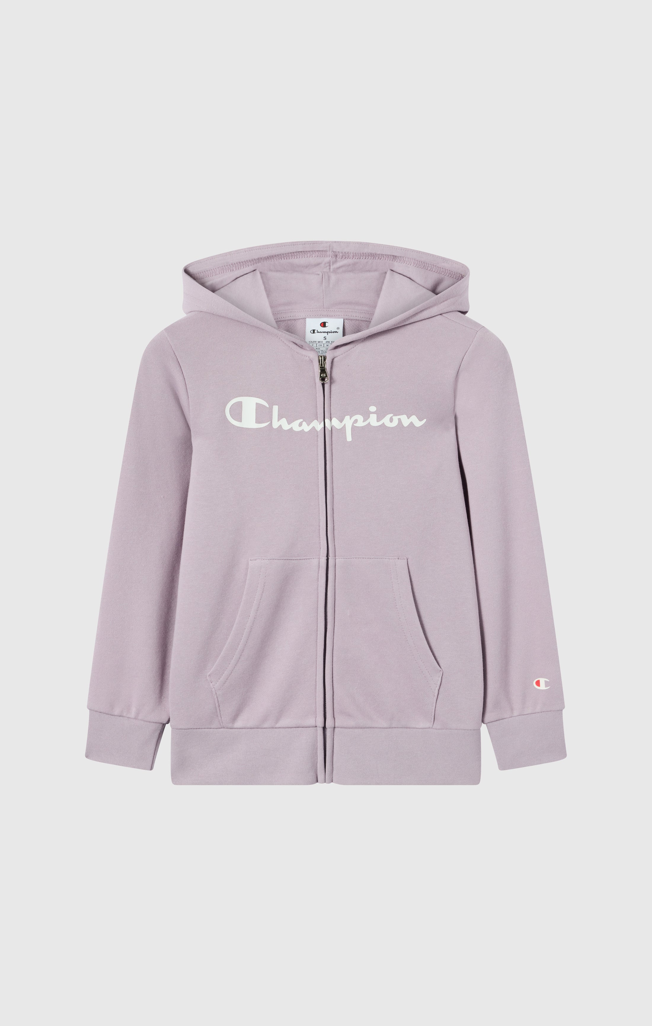 Jungen Kapuzenjacke mit Durchgehendem Reißverschluss und Maxi Logo