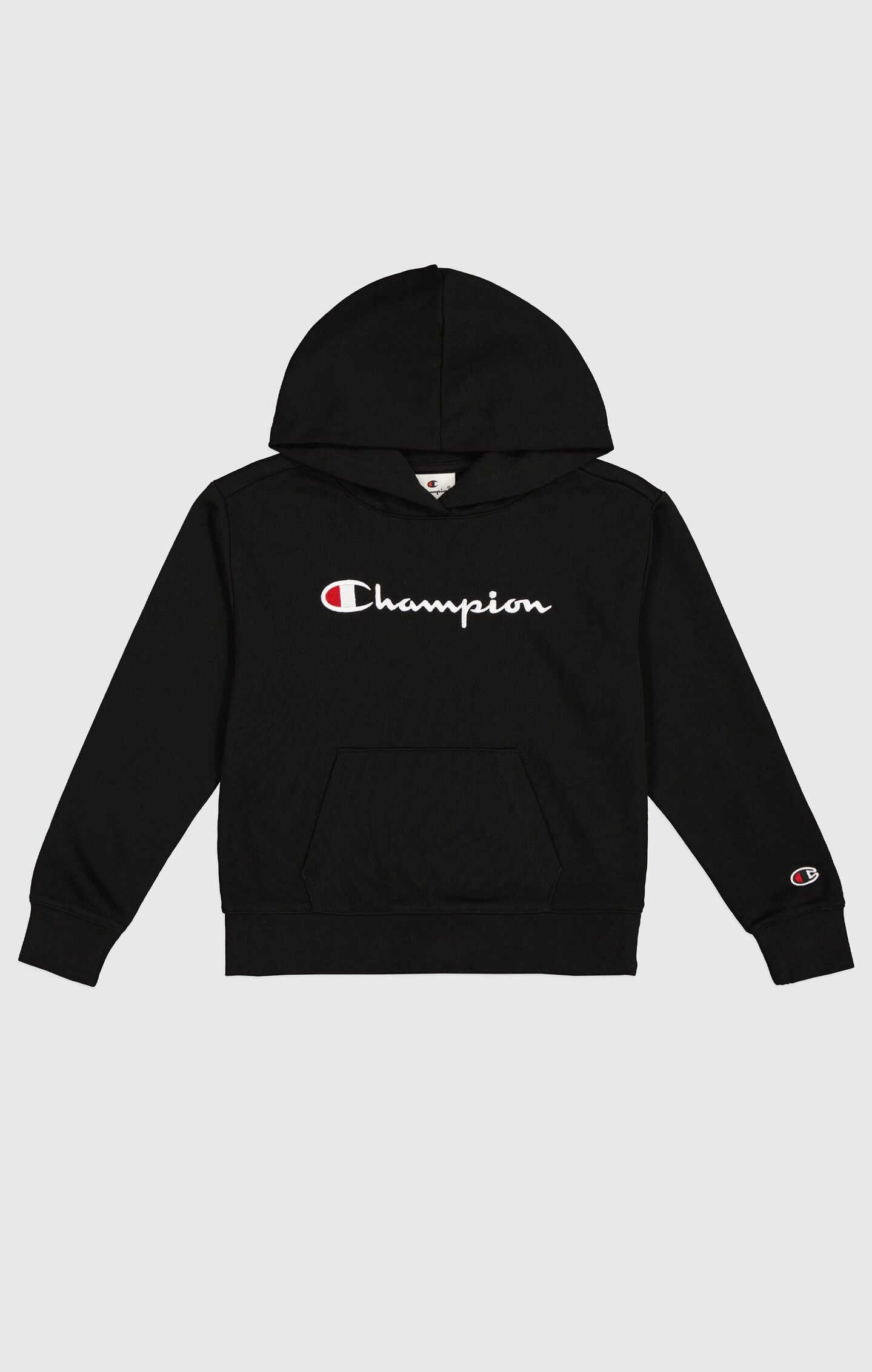 Girls' Ultra-Lightweight Hoodie with Large Embroidered Logo