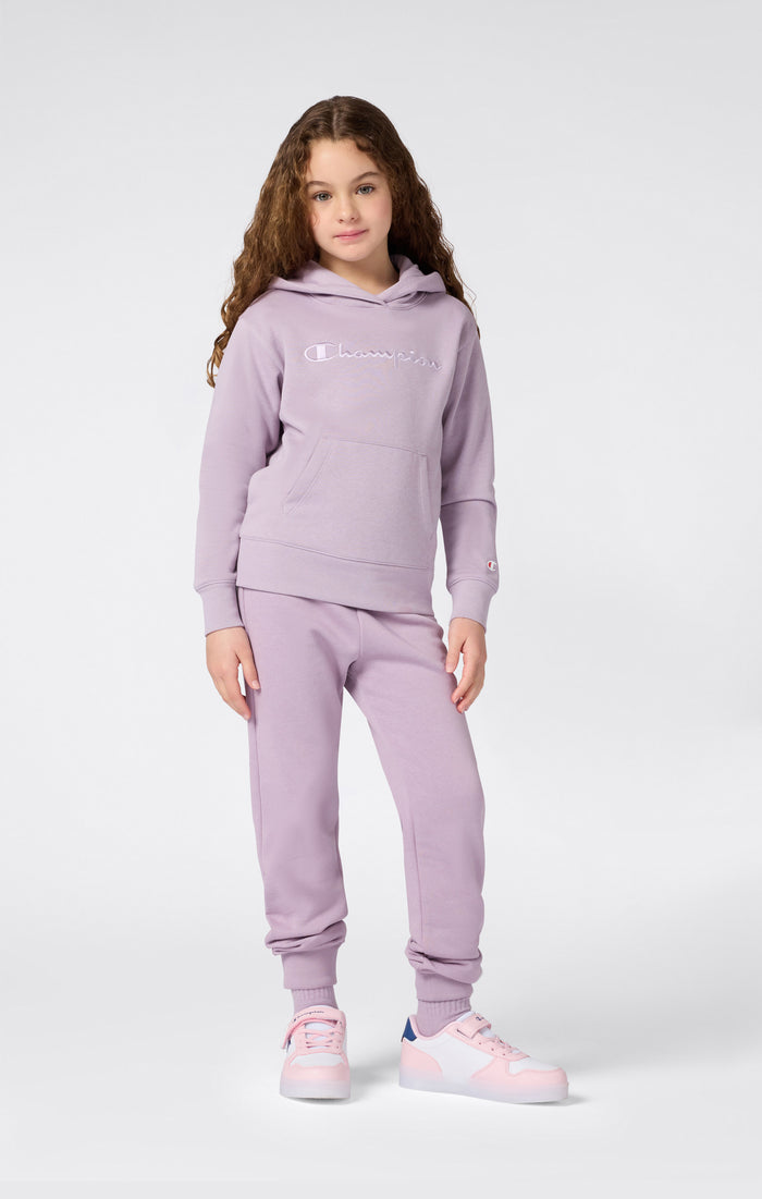Kapuzenpullover Mit Angerautem Innenmaterial Und Großem Gesticktem Logo Icons Mädchen
