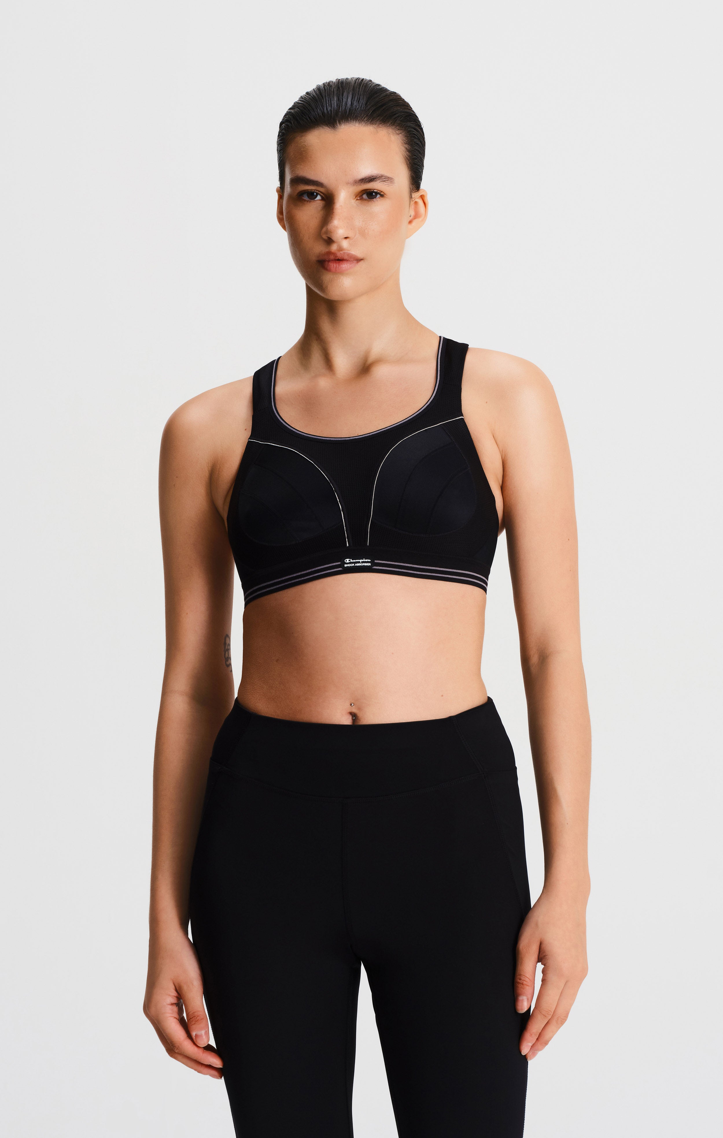 Ultimate Run Shock Absorber Sports Bra Black shock absorber